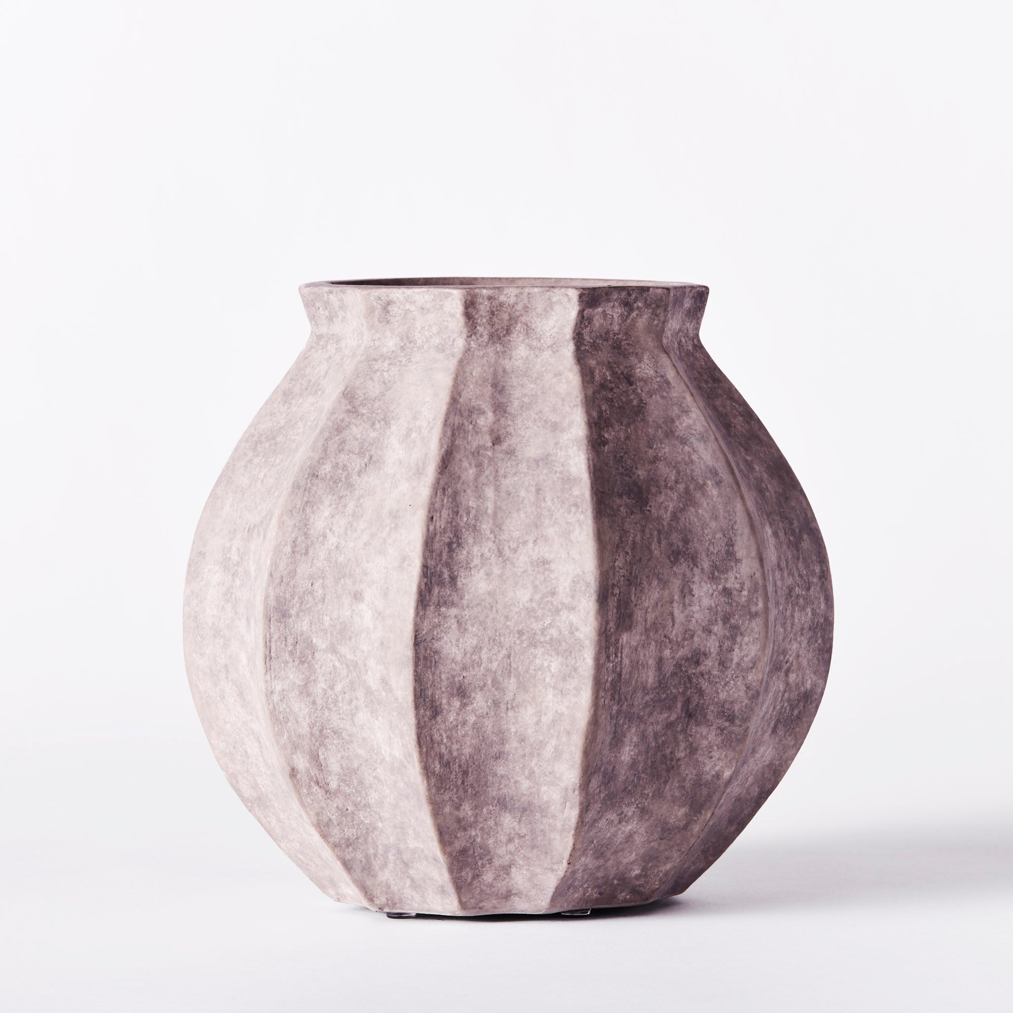 Wazon WEDGES szara ceramika