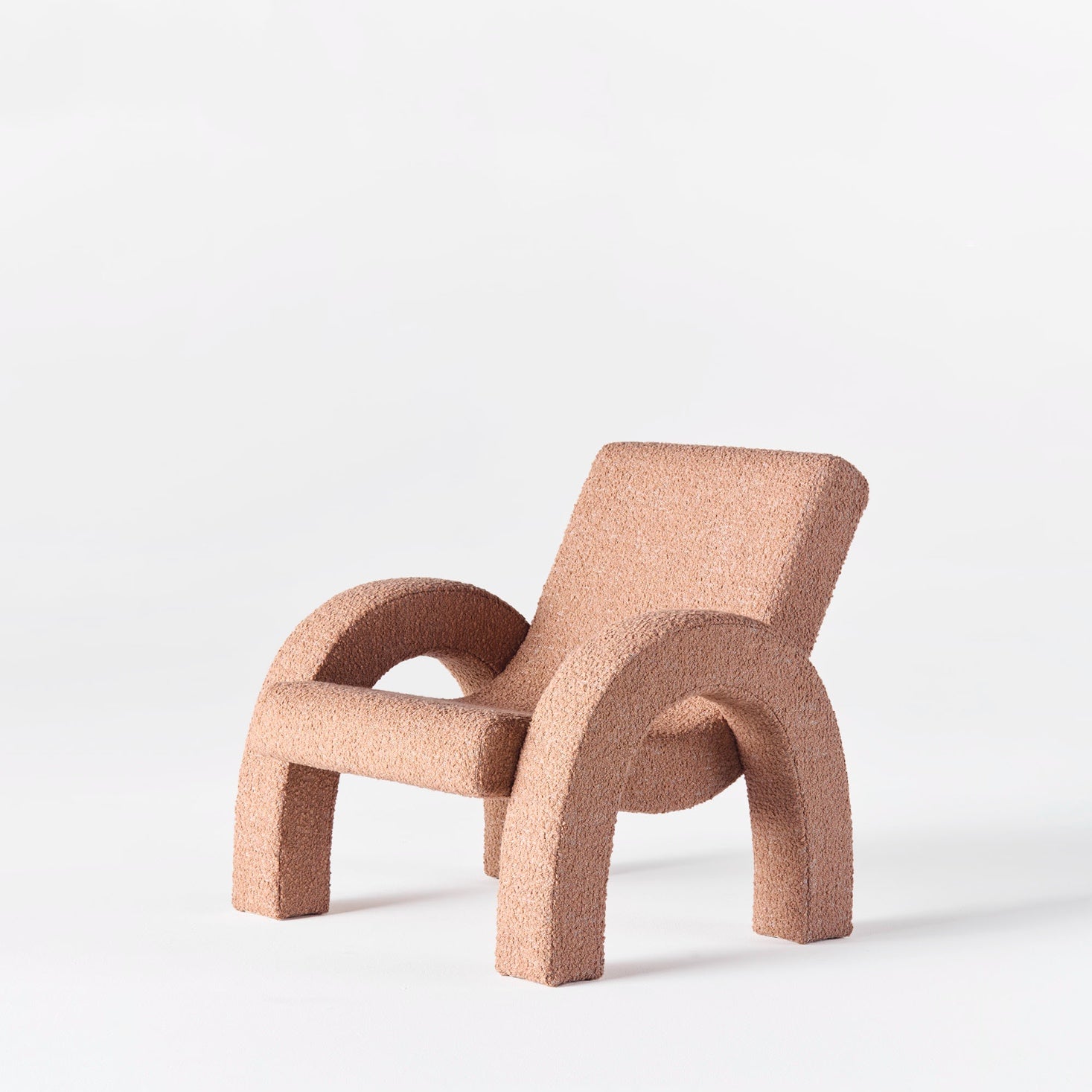 ARCO Armchair Pink Boucle