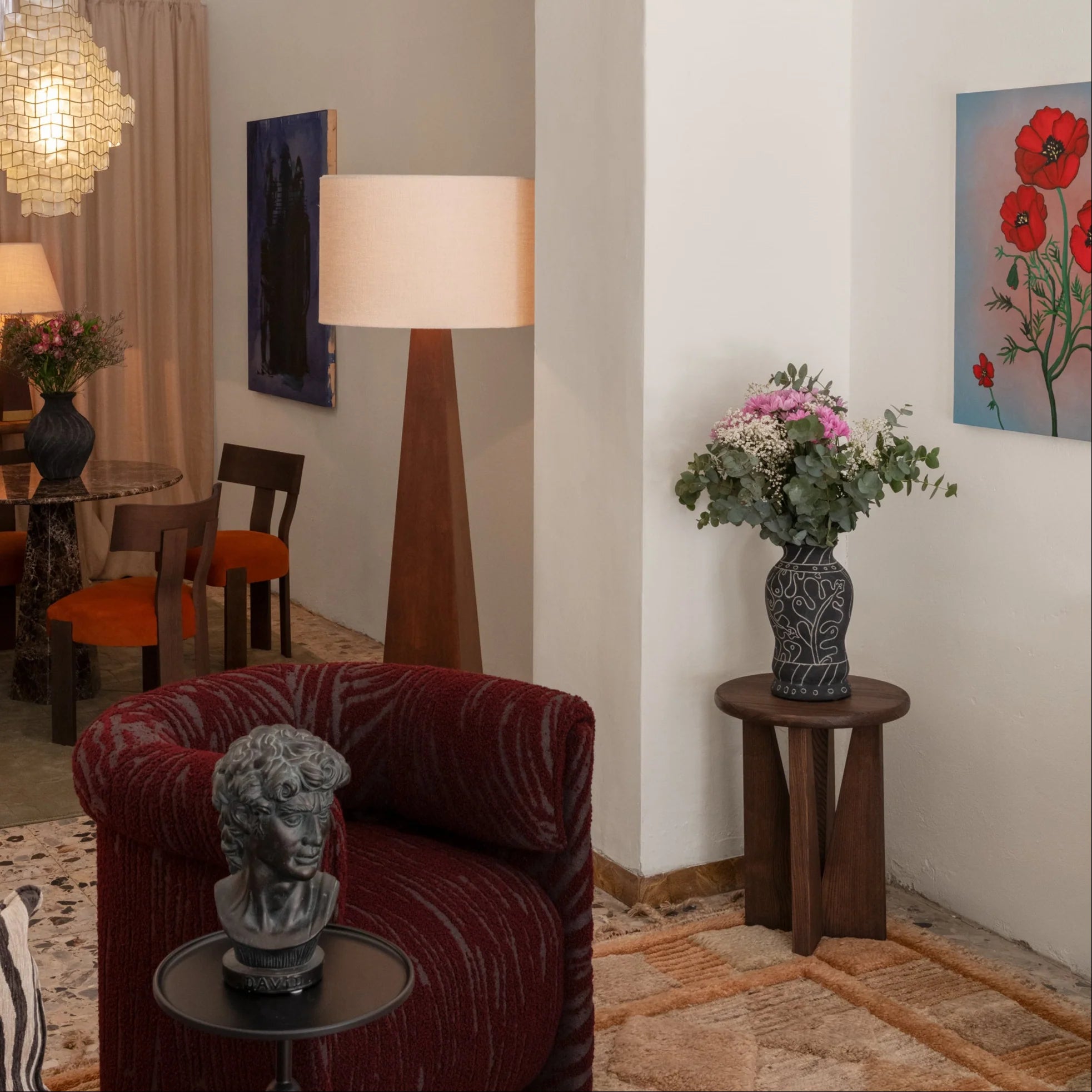 Wazon FRIDA czarna ceramika