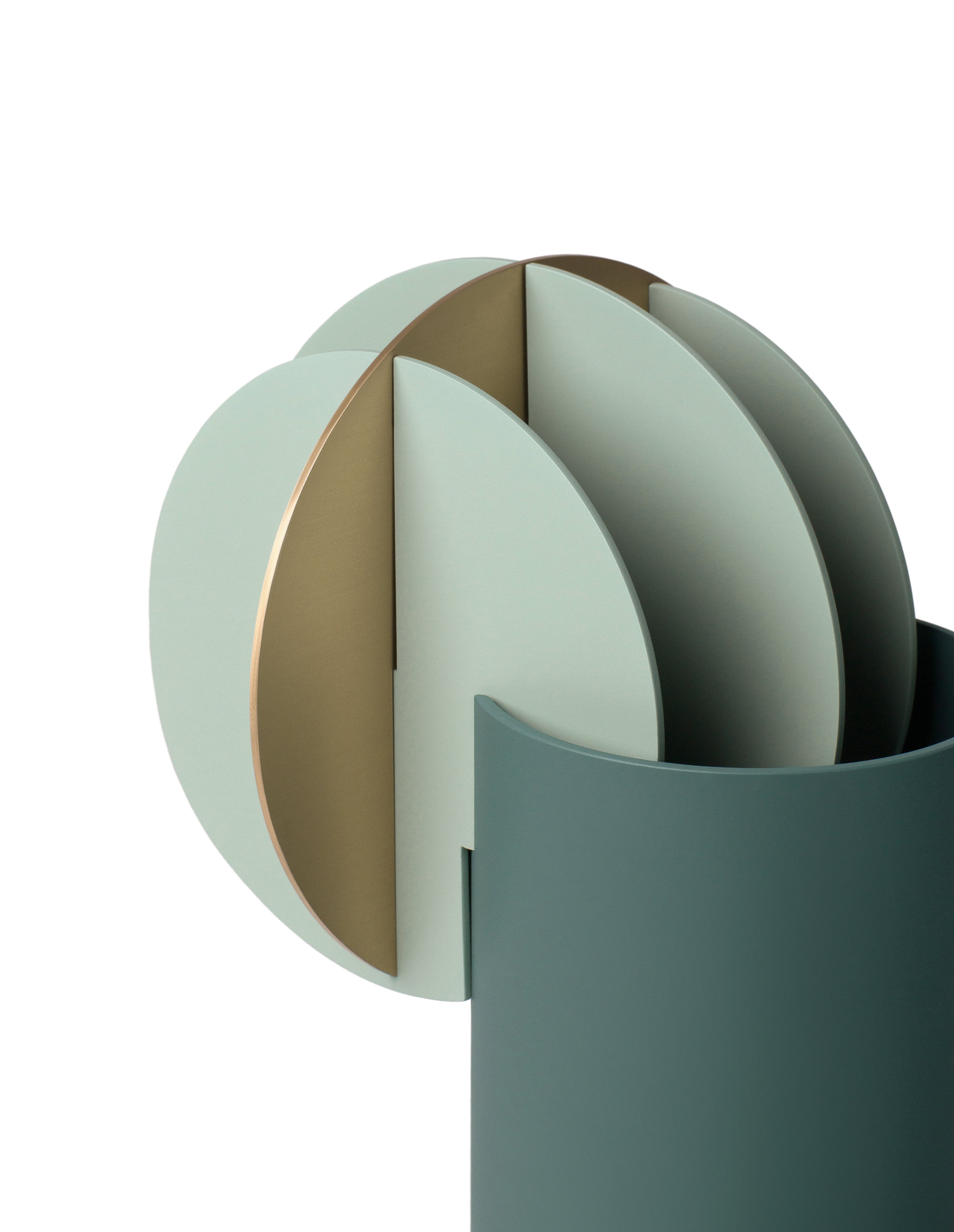 Vaas DELAUNAY groen met messing