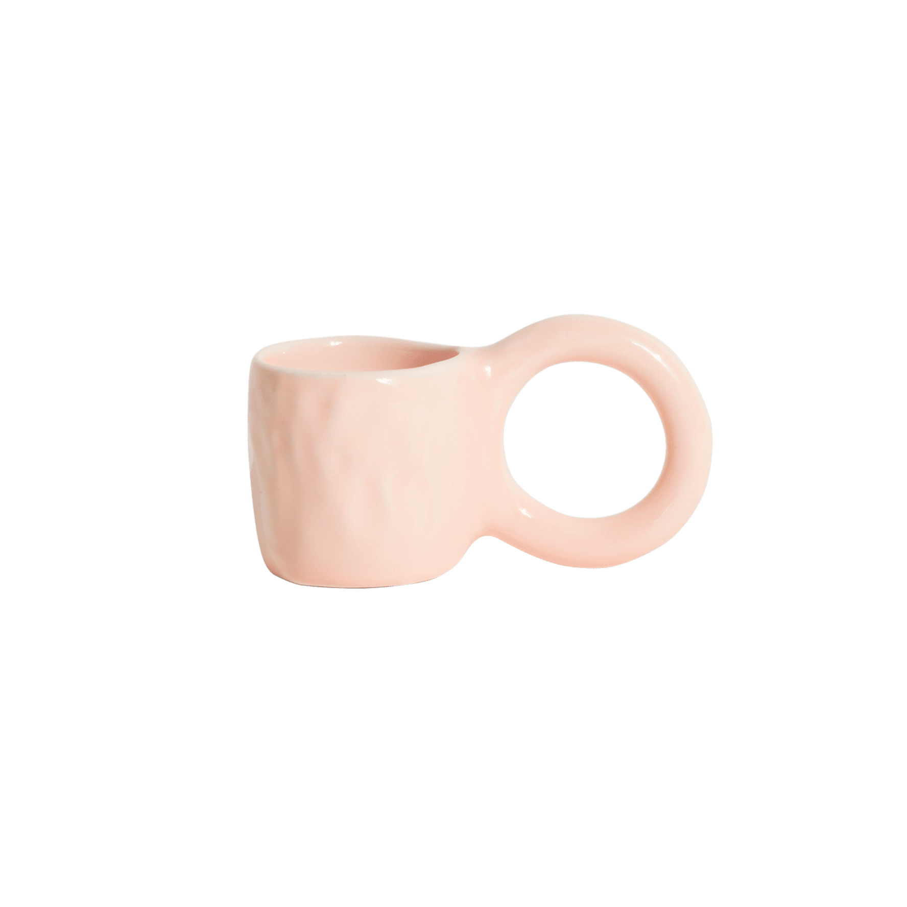 Set van espresso kopjes DONUT lichtroze