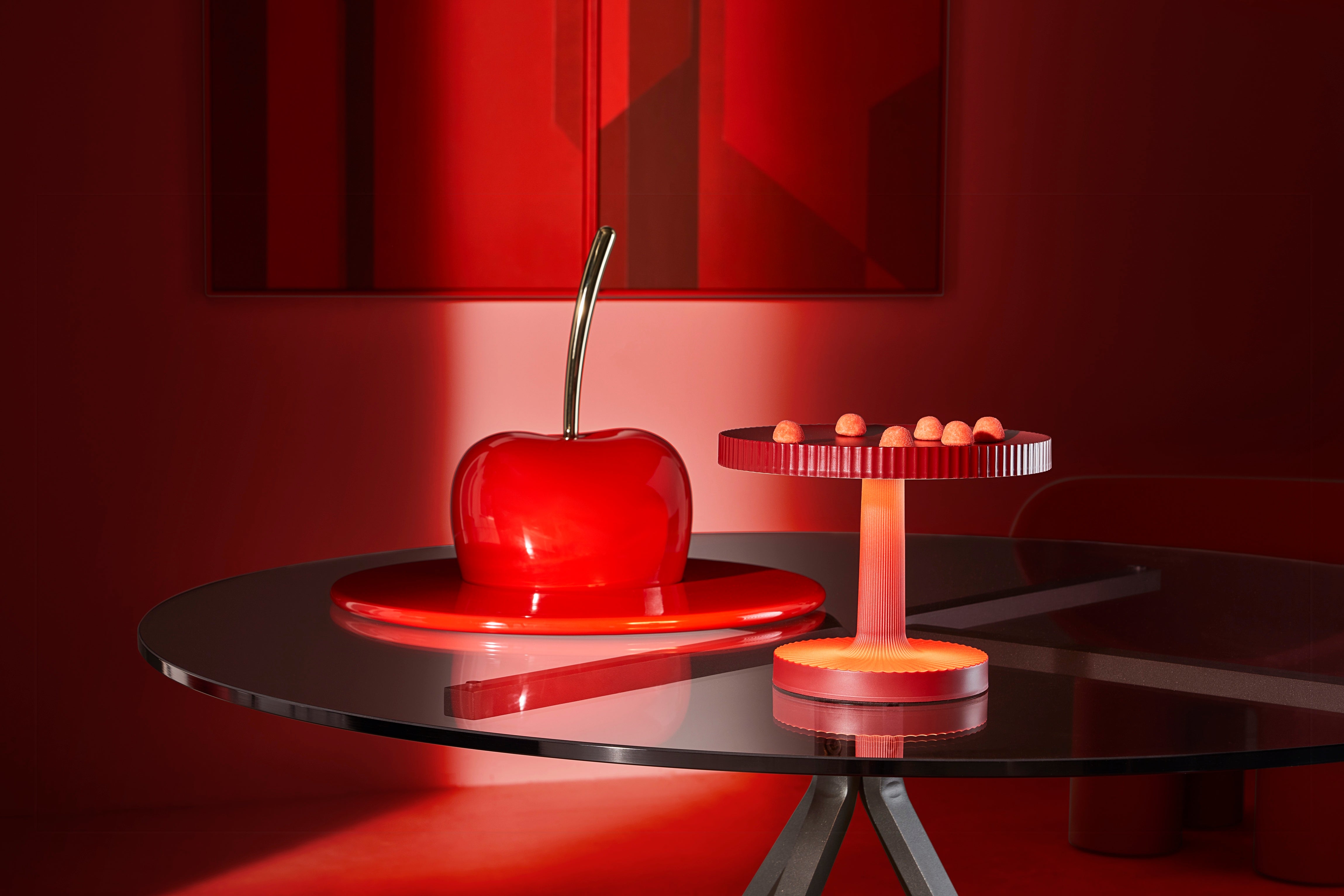 Tragbare Lampe WELCOME rot