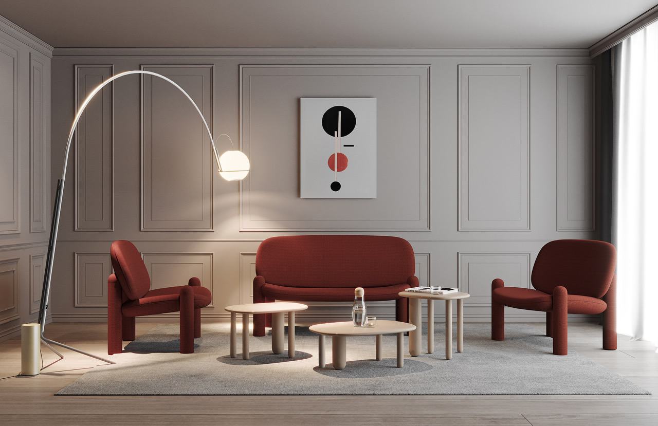 Brauner Tottori Couchtisch