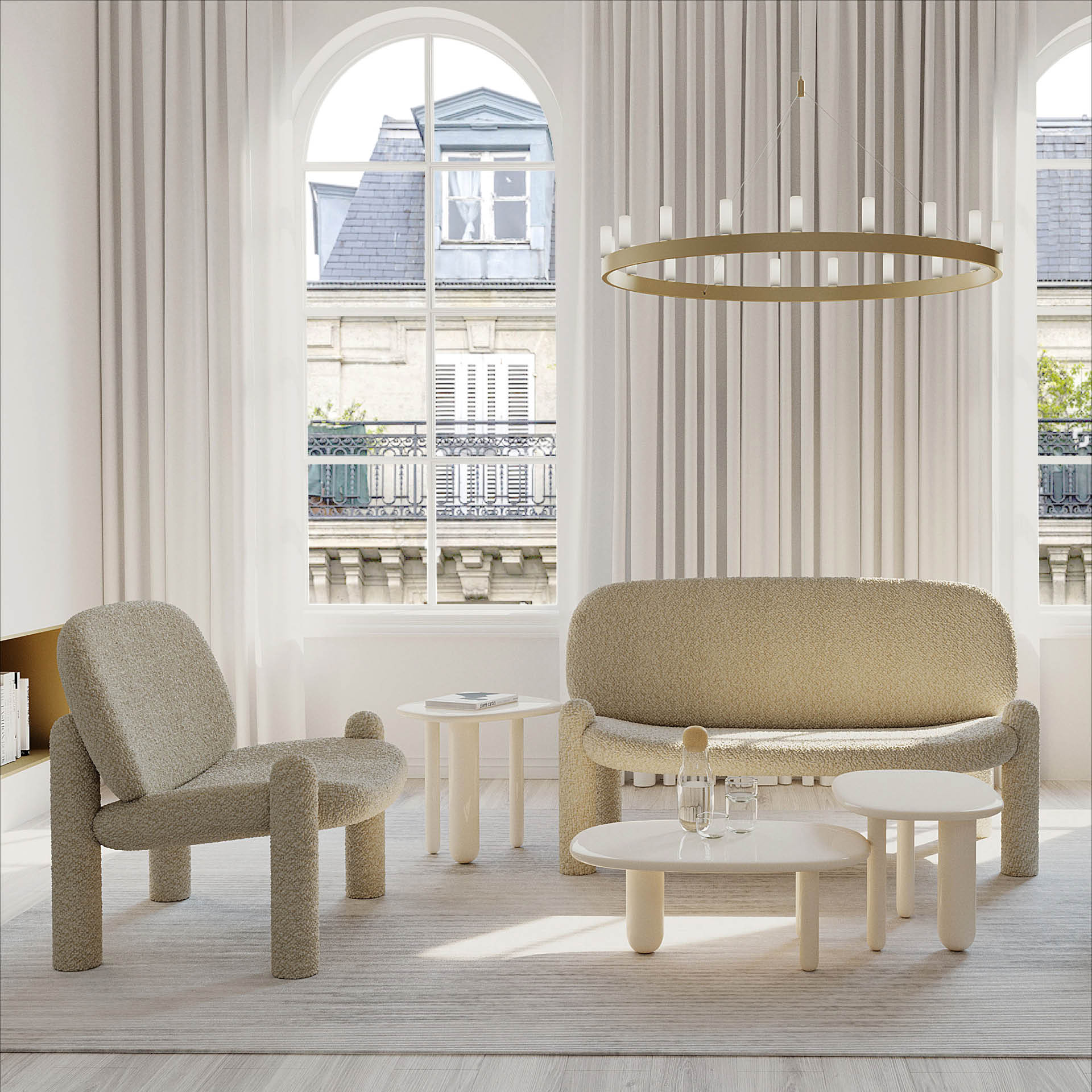 Brauner Tottori Couchtisch