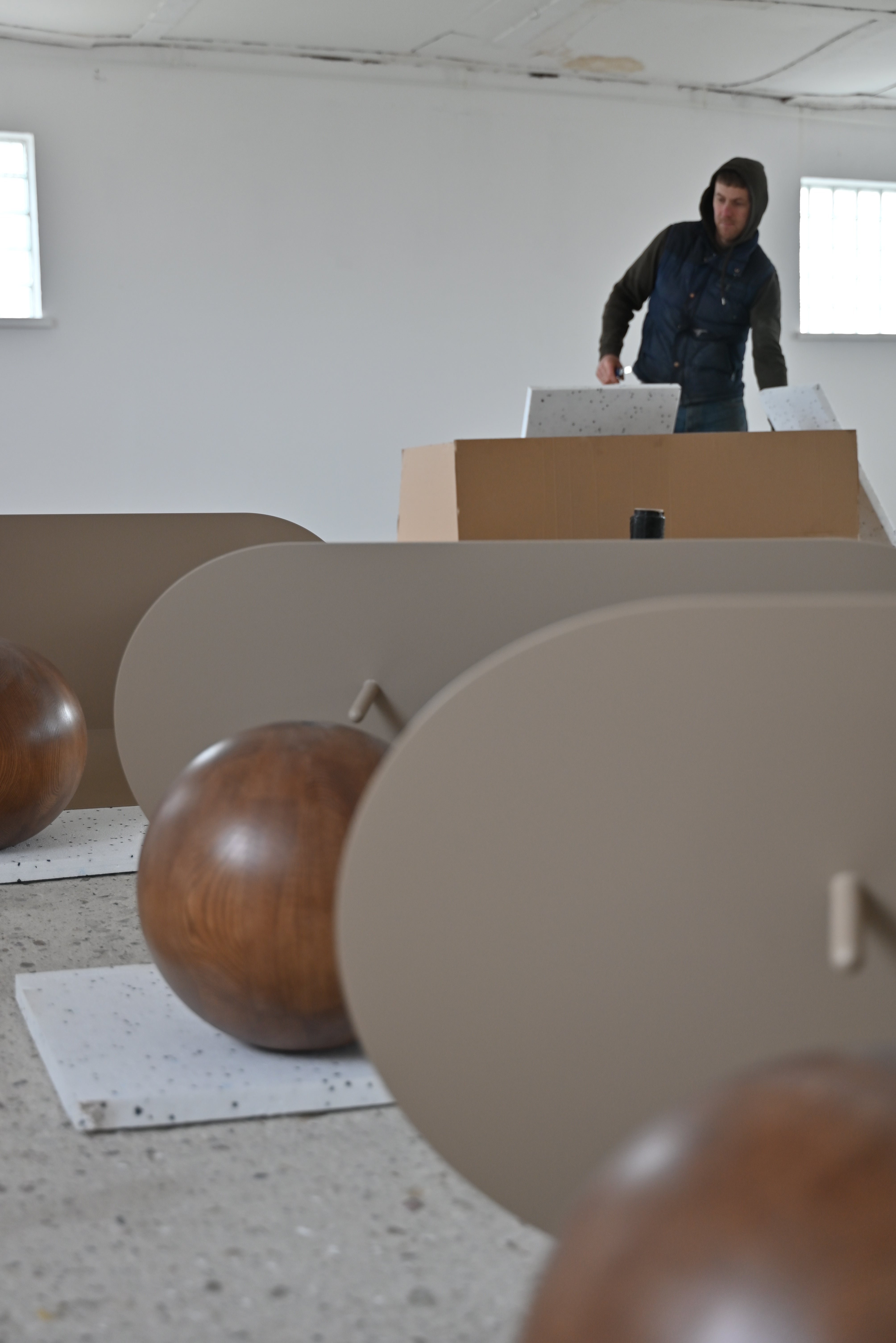 FUKU LONG salontafel van staal en hout