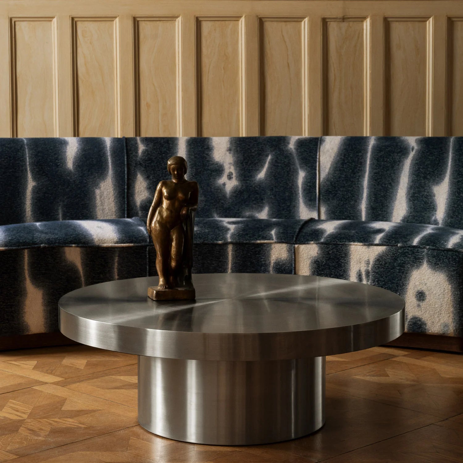 Couchtisch CUFFLINK poliertes Stahl