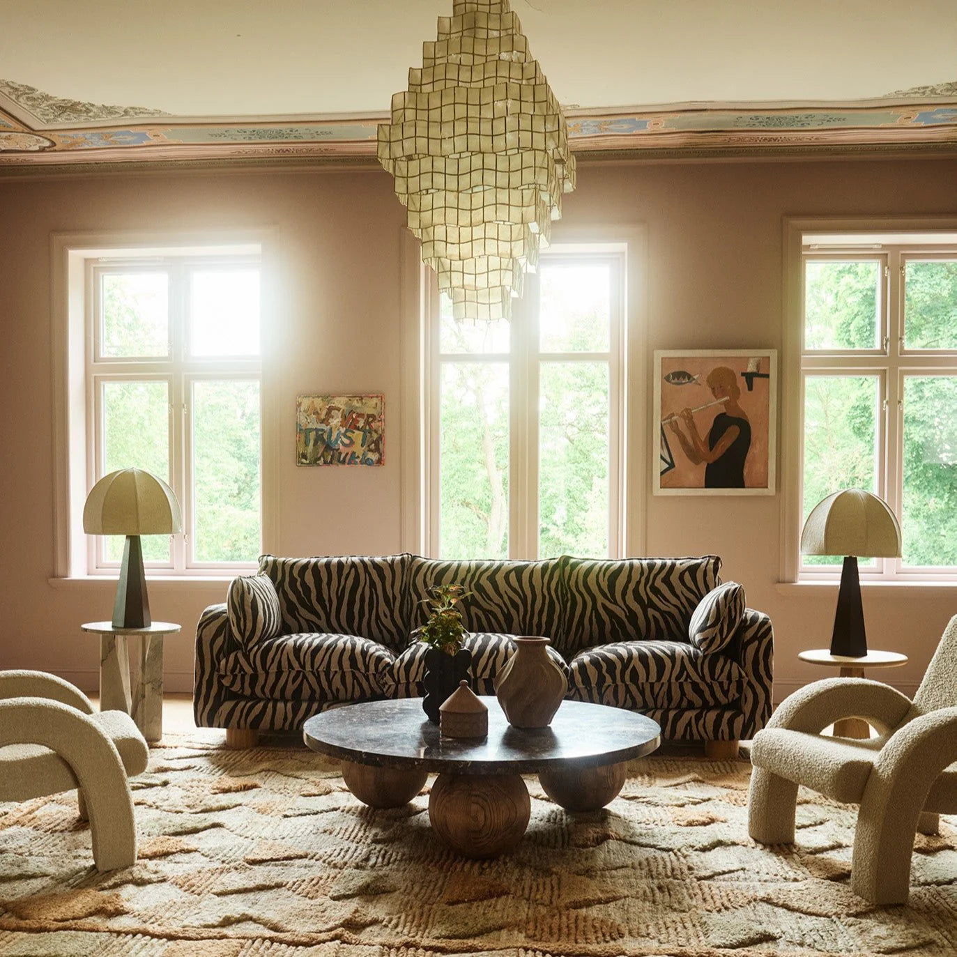 Wazon SWIRL brązowa ceramika