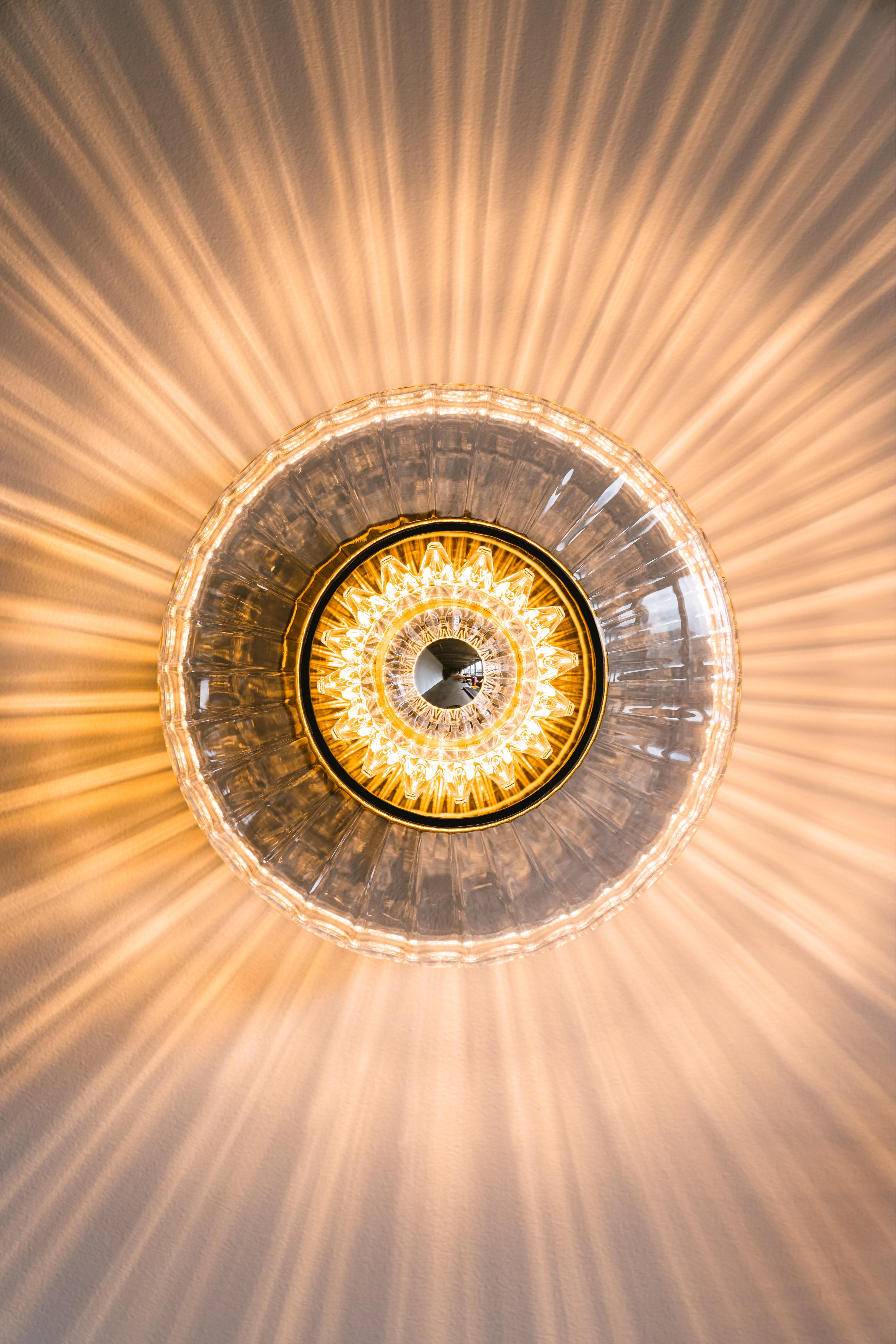 NEW WAVE OPTIC wall lamp smoky glass