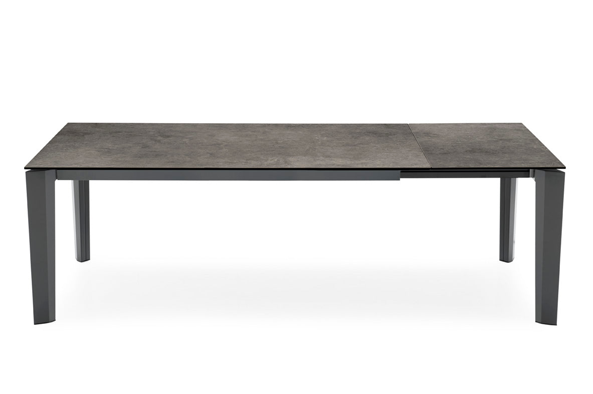 Expandable Table DELTA with Gray Top and Graphite Base