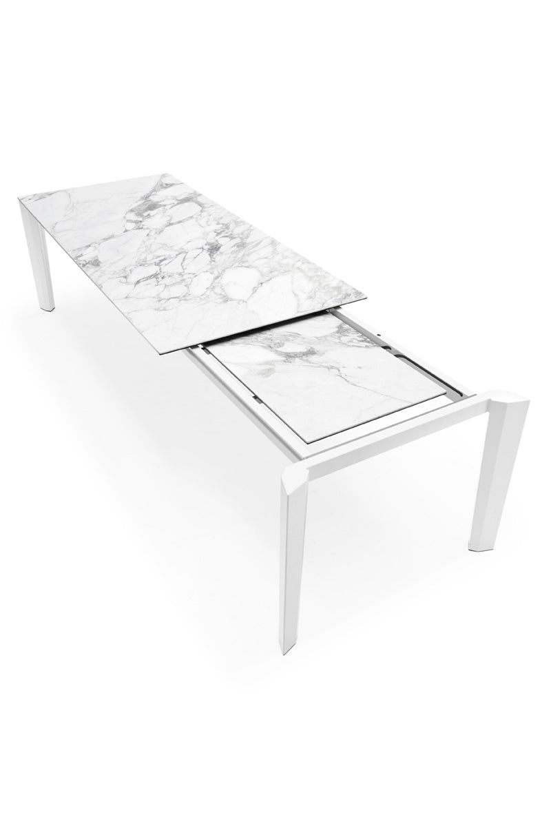 Expandable Table DELTA with Gray Top and Graphite Base