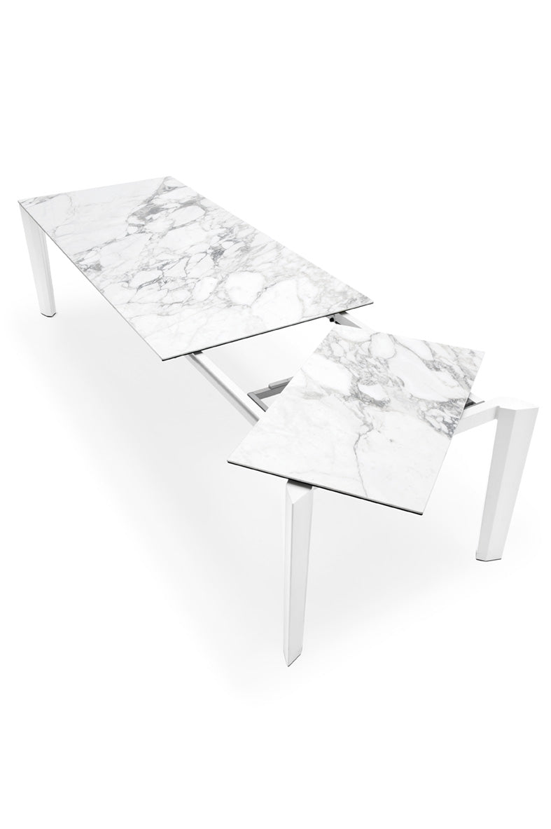 Expandable Table DELTA with Gray Top and Graphite Base