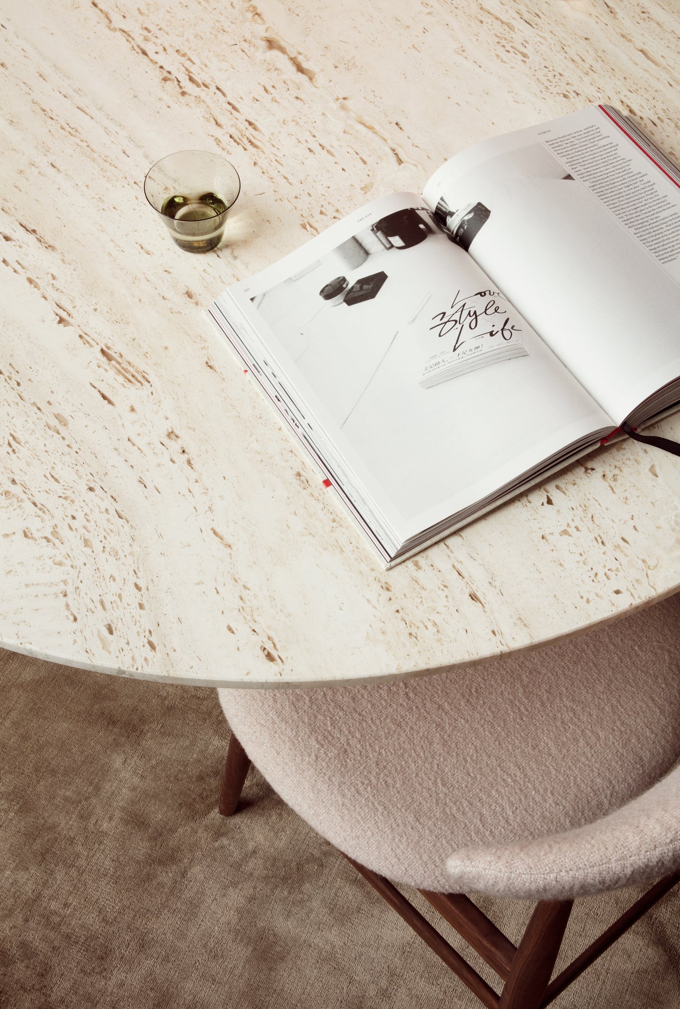 Tafel EPIC crème travertijn