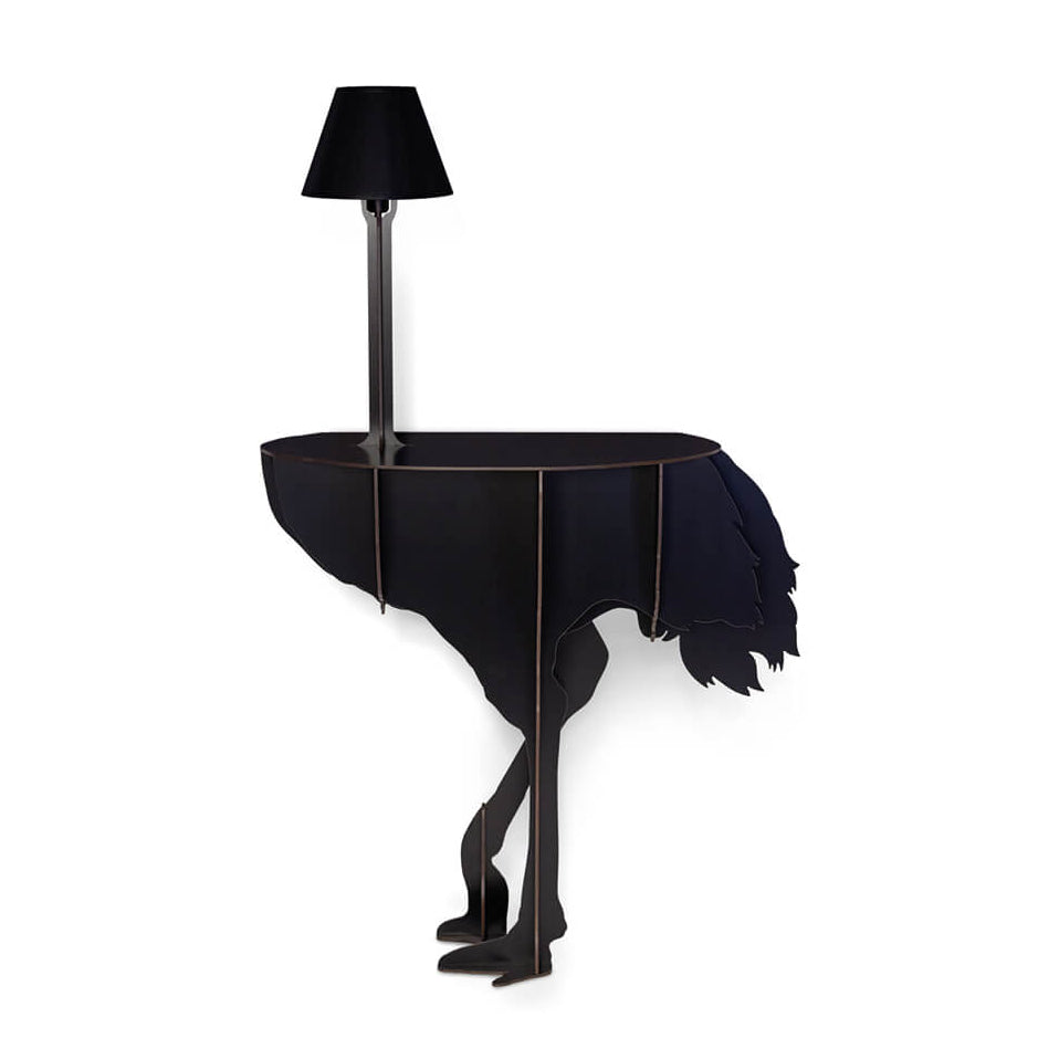 Console met lamp DIVA LUCIA zwart