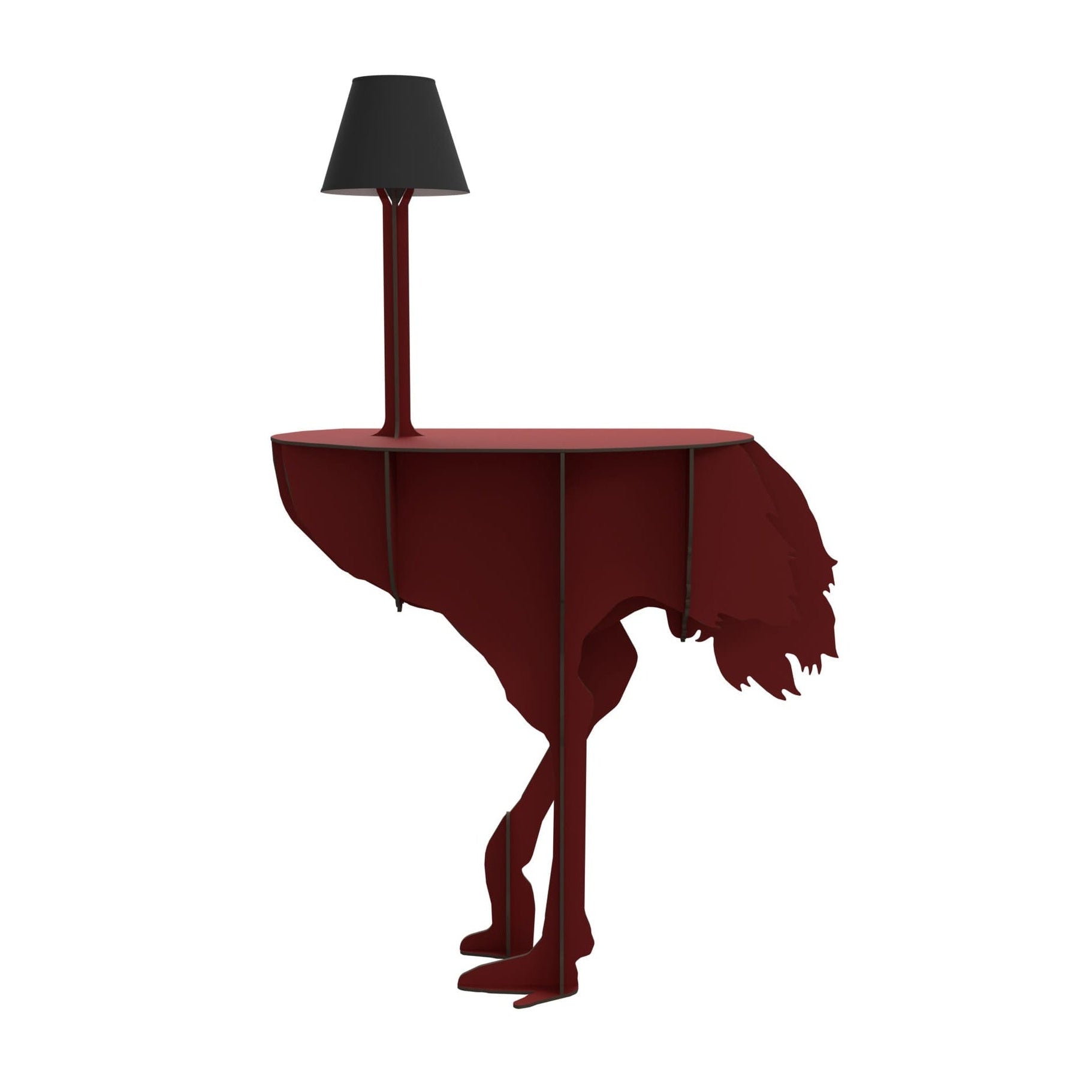 Consola met lamp DIVA LUCIA bordeaux