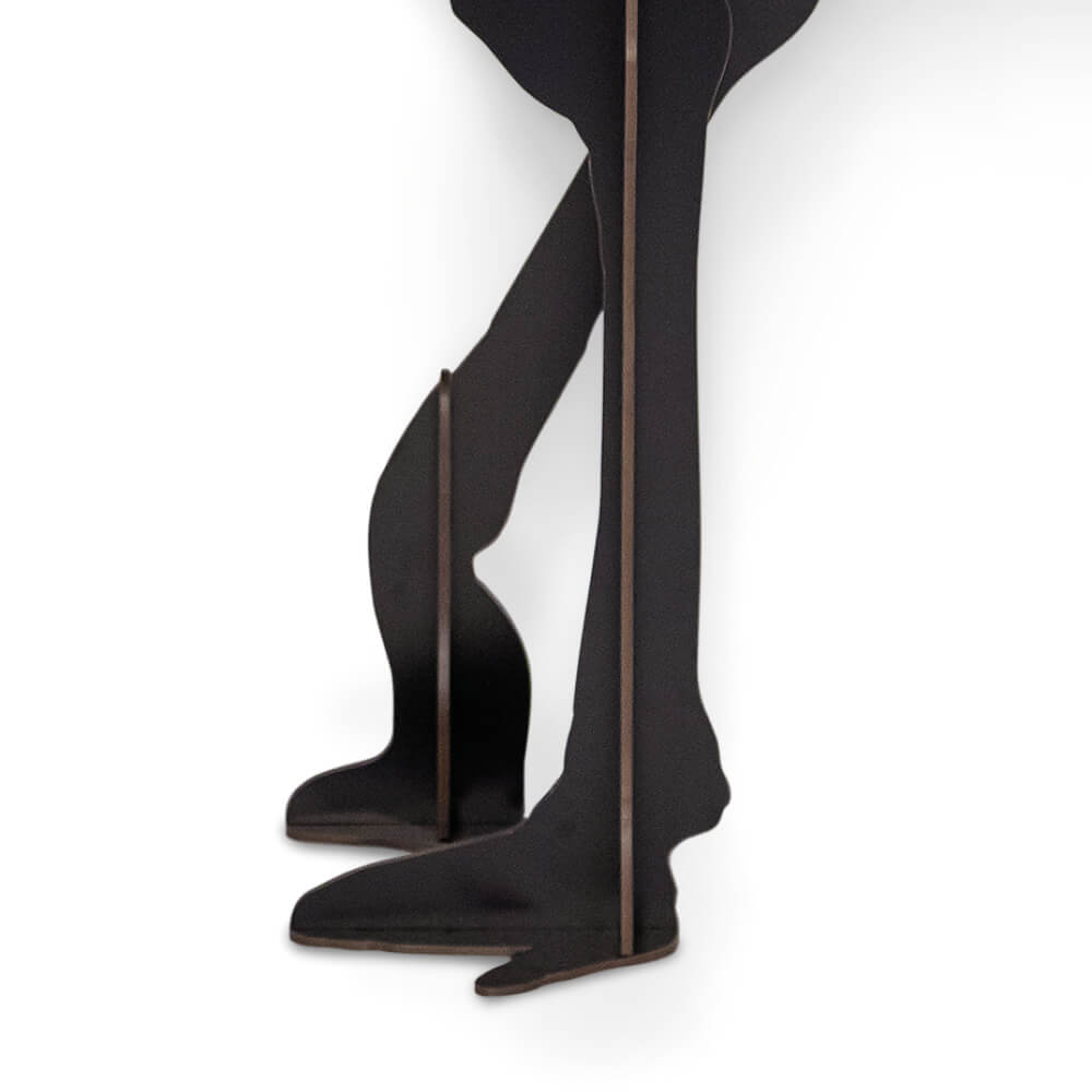 Console met lamp DIVA LUCIA zwart