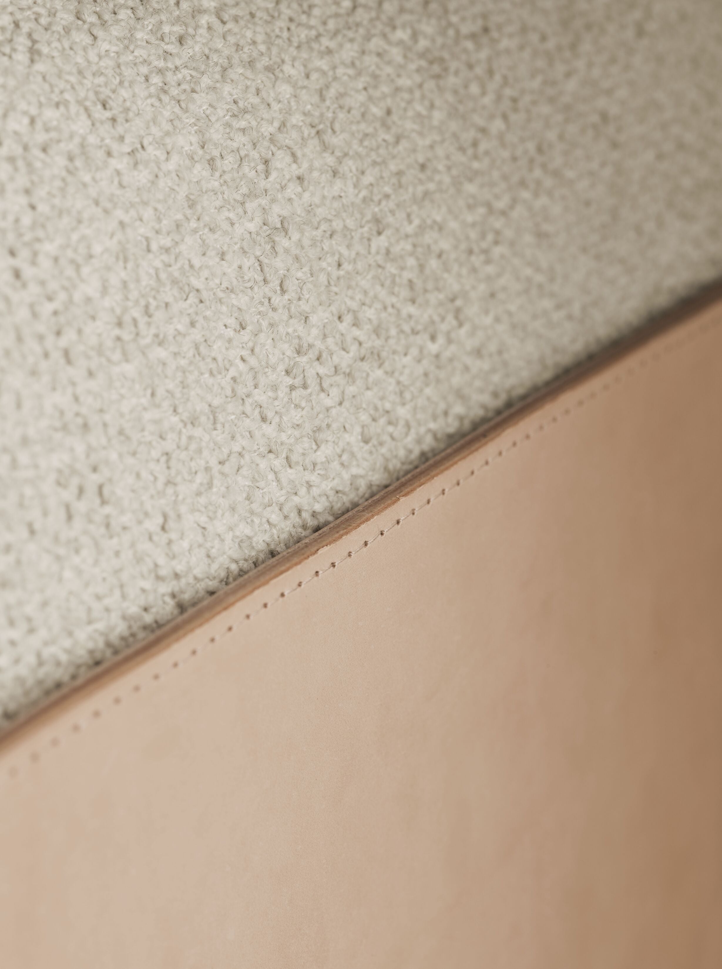 Tauch -Sessel natürliches Leder mit einer Eichenbasis