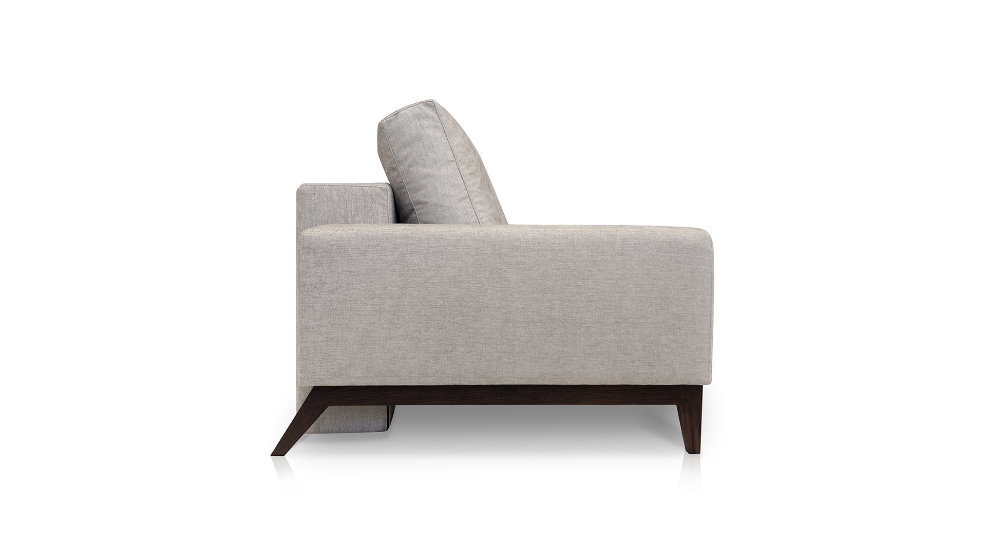 Sofa rozkładana DUNA z dębową podstawą – styl skandynawski