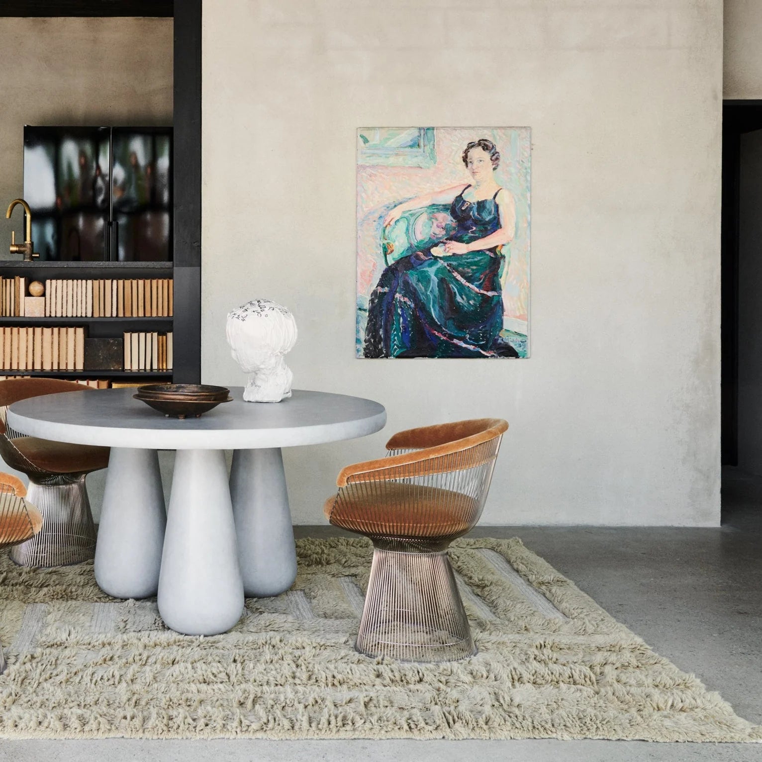 Teppich SHAGGY LABYRINTH beige mit langem Flor