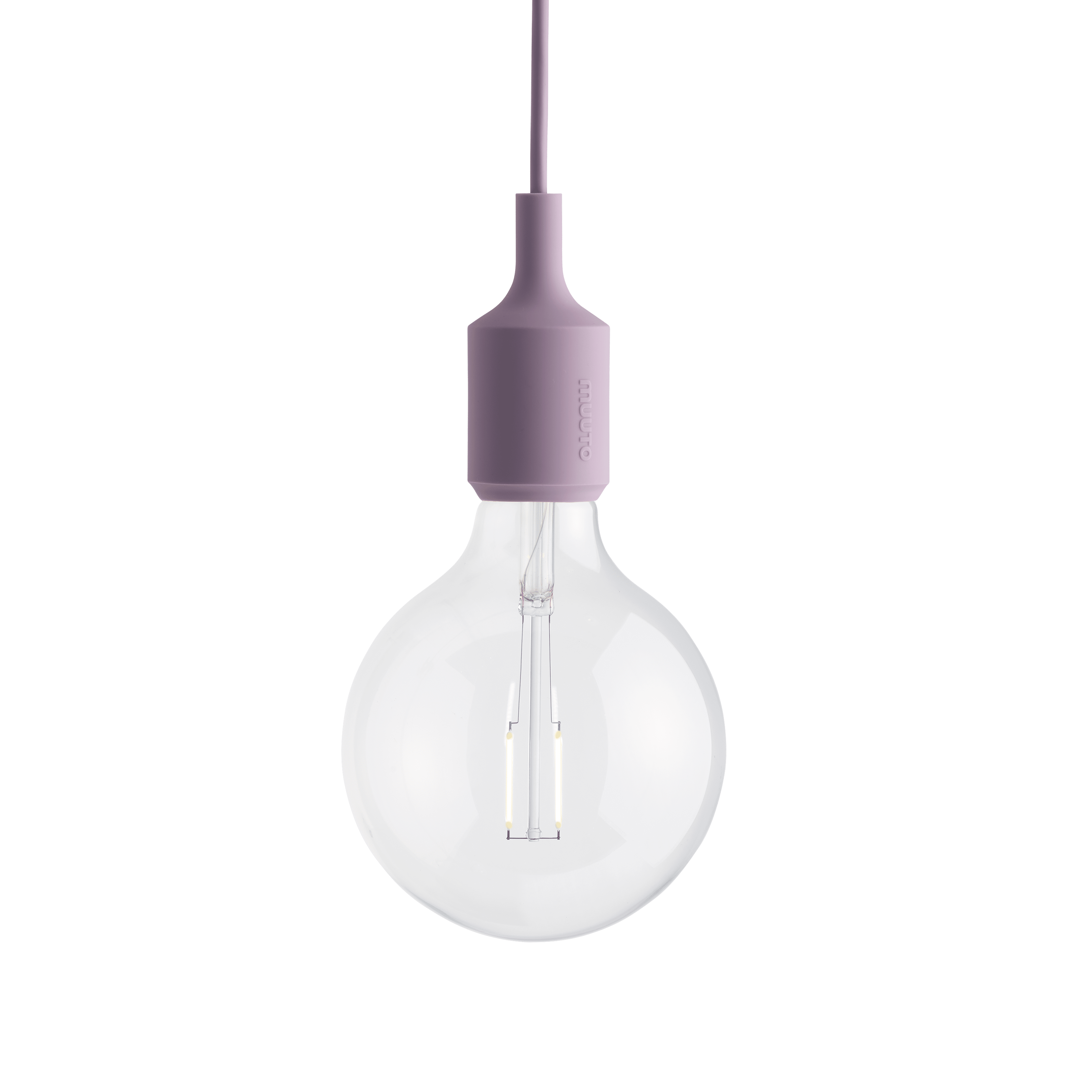 Lampa wisząca E27 liliowy