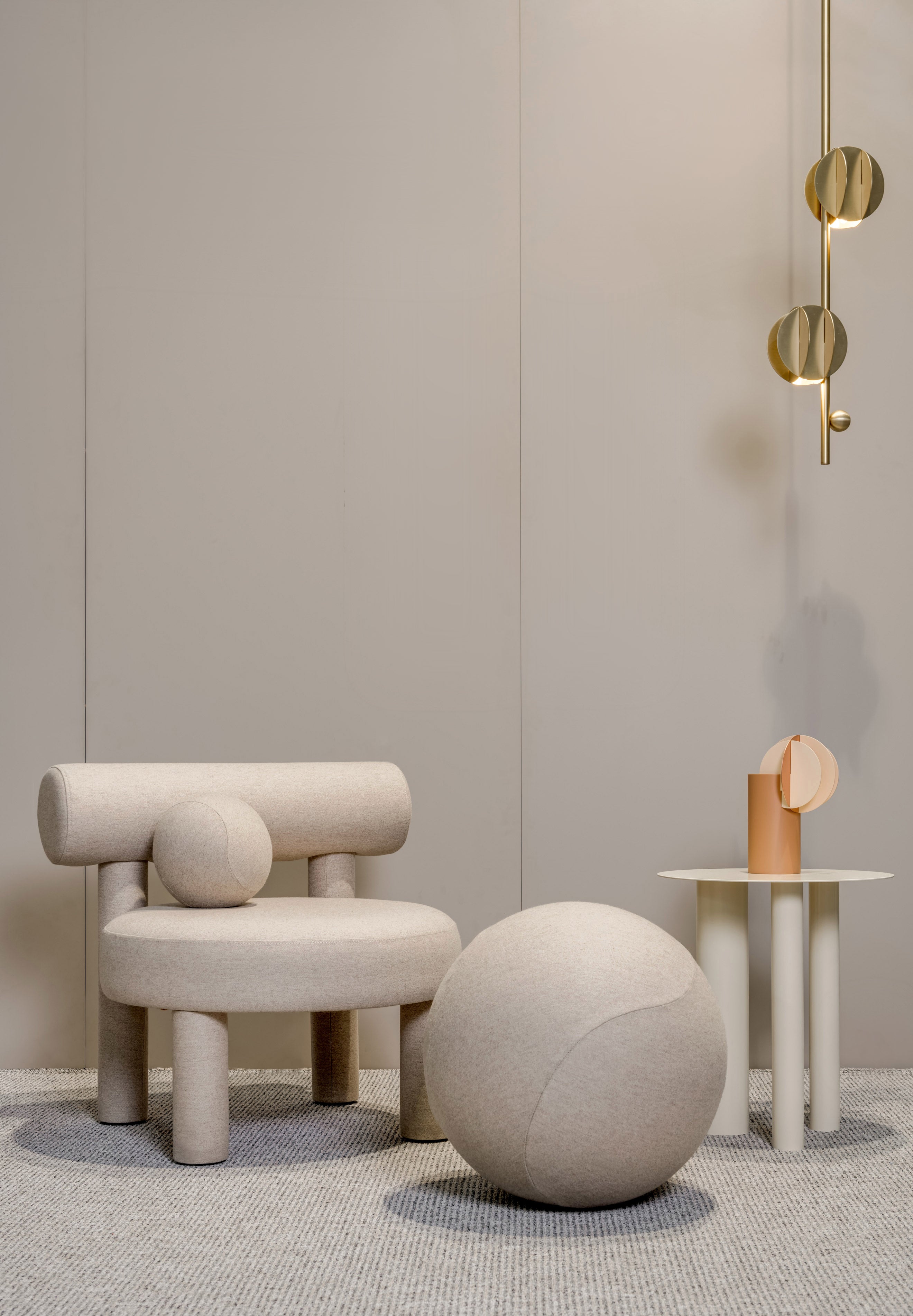 Hanging Lamp EL VERTICAL Brass