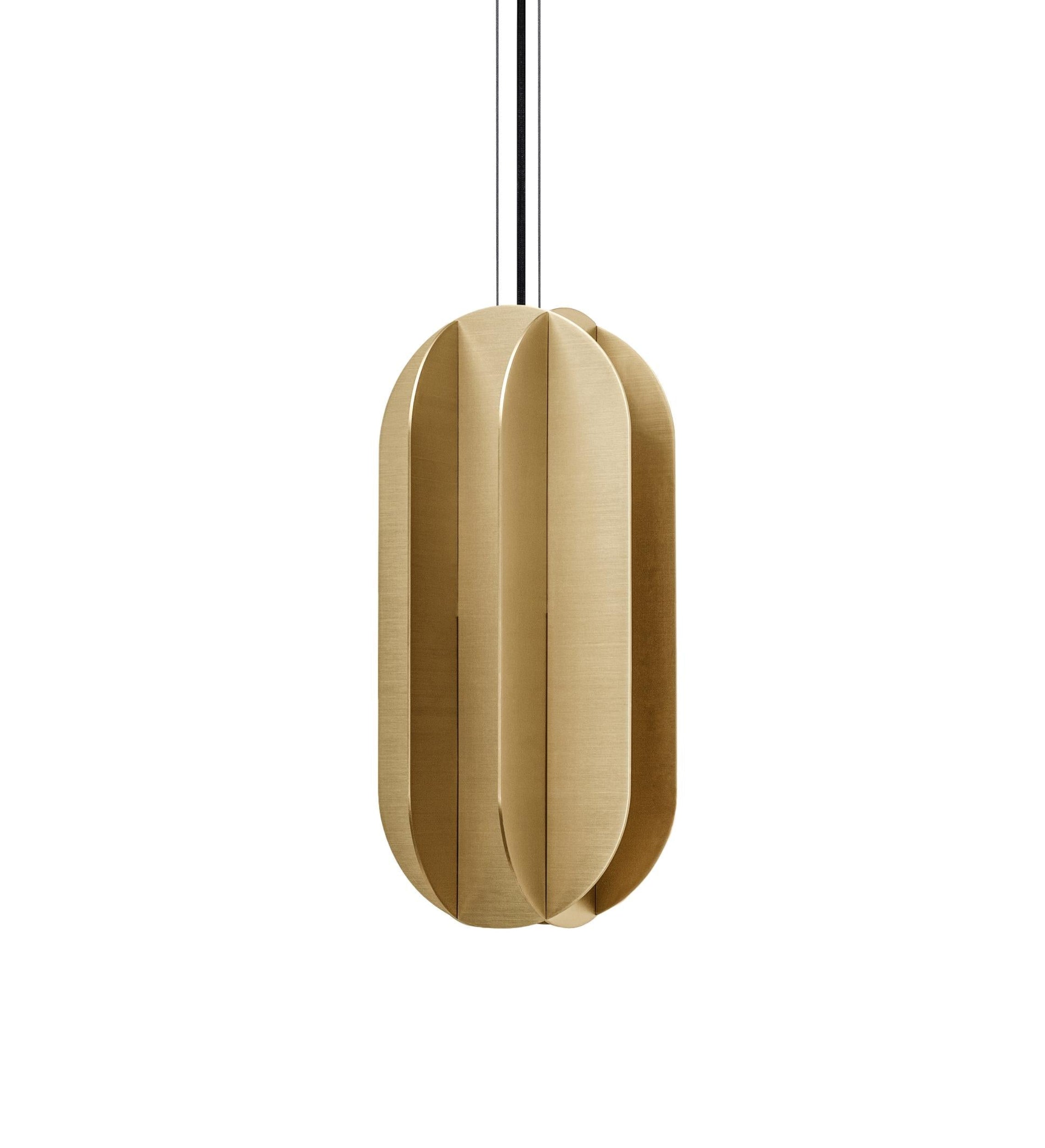 Ovale hanglamp EL messing