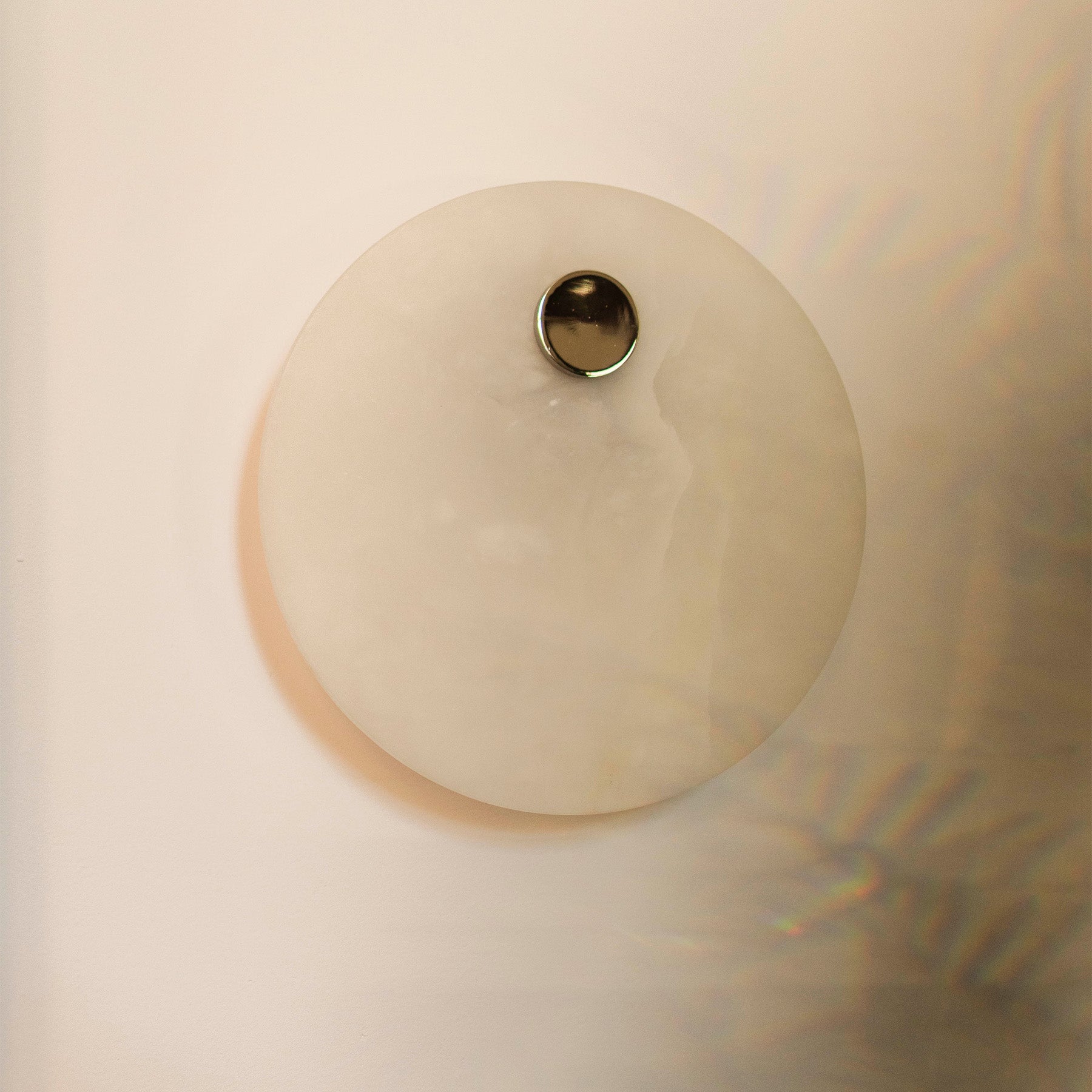 Alabaster Wall Lamp EOS Nickel