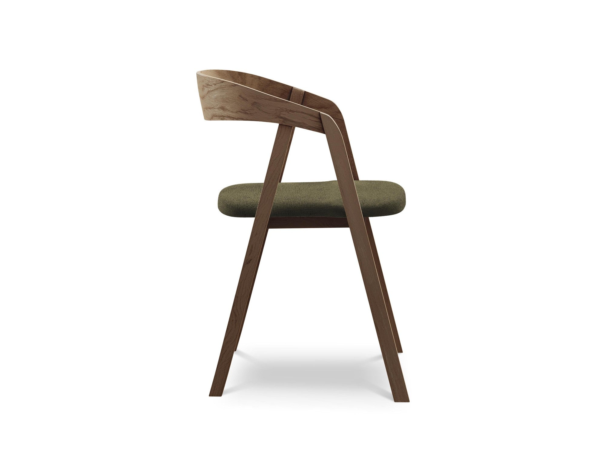ERIKA Chair in Olive with Beech Base