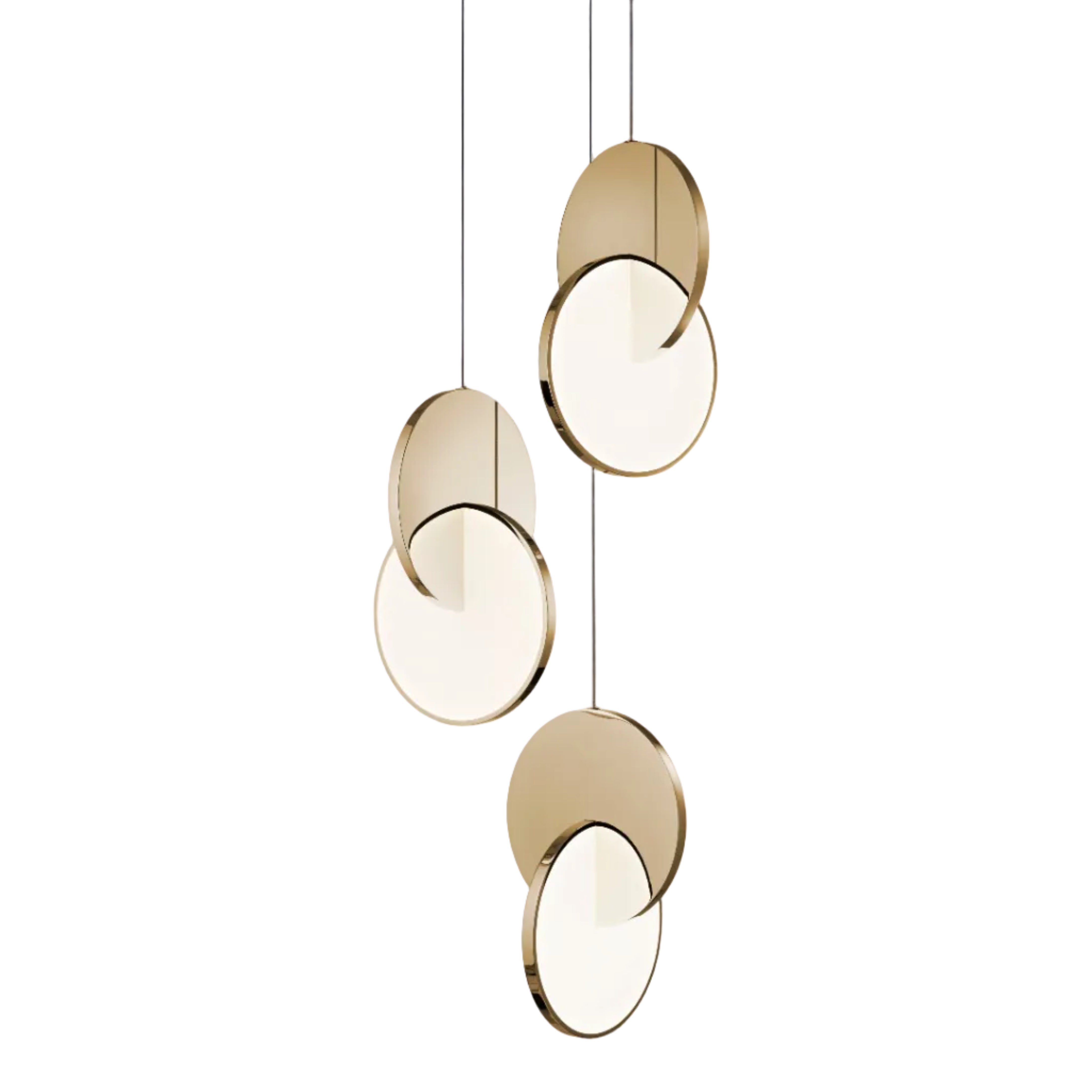 Hanglamp 3-punts ECLIPSE messing