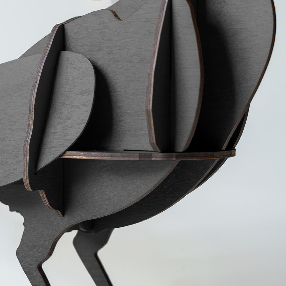 Decoratieve figuur EDGAR zwart