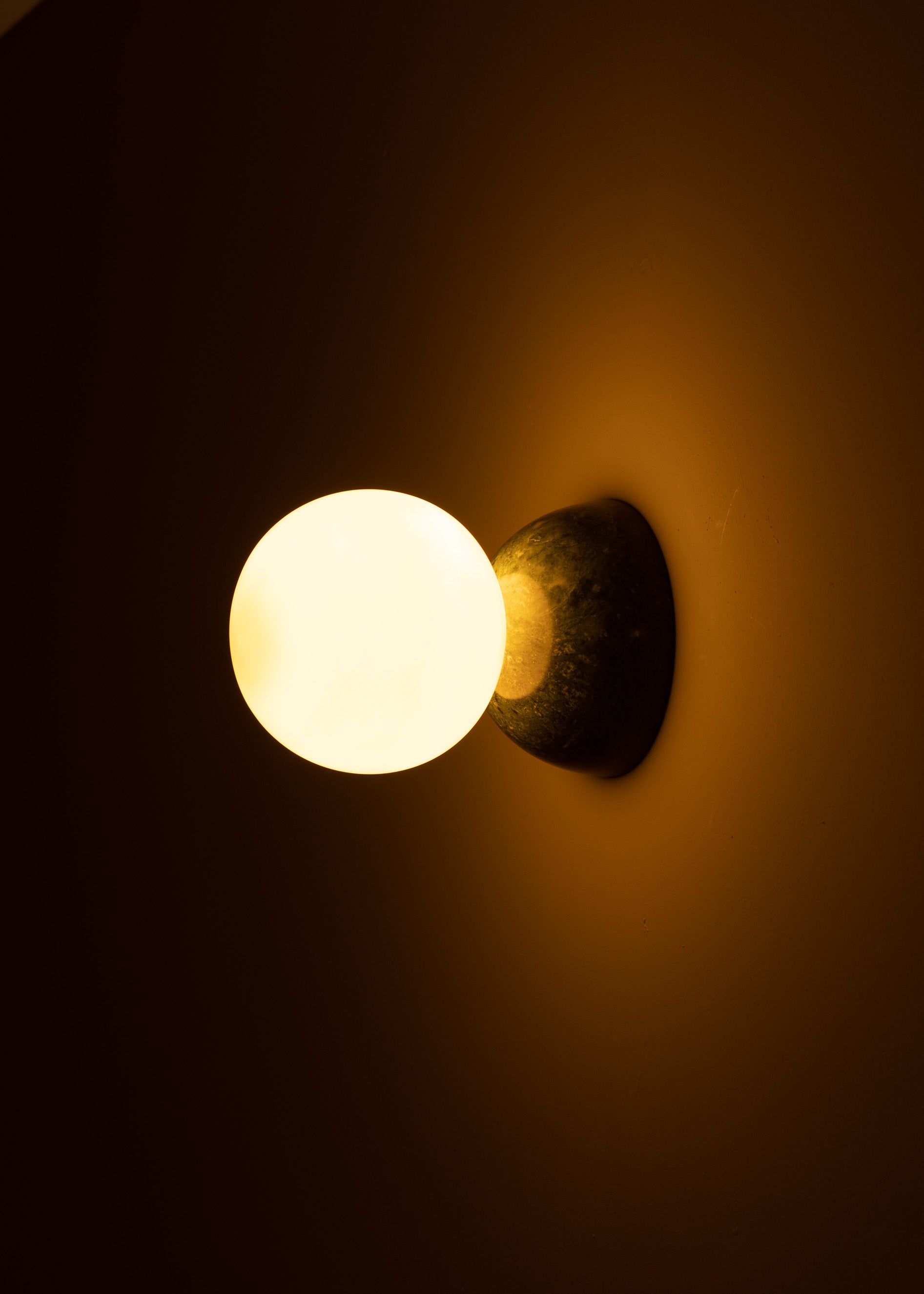 Wandlamp EKLIPSO groene marmer