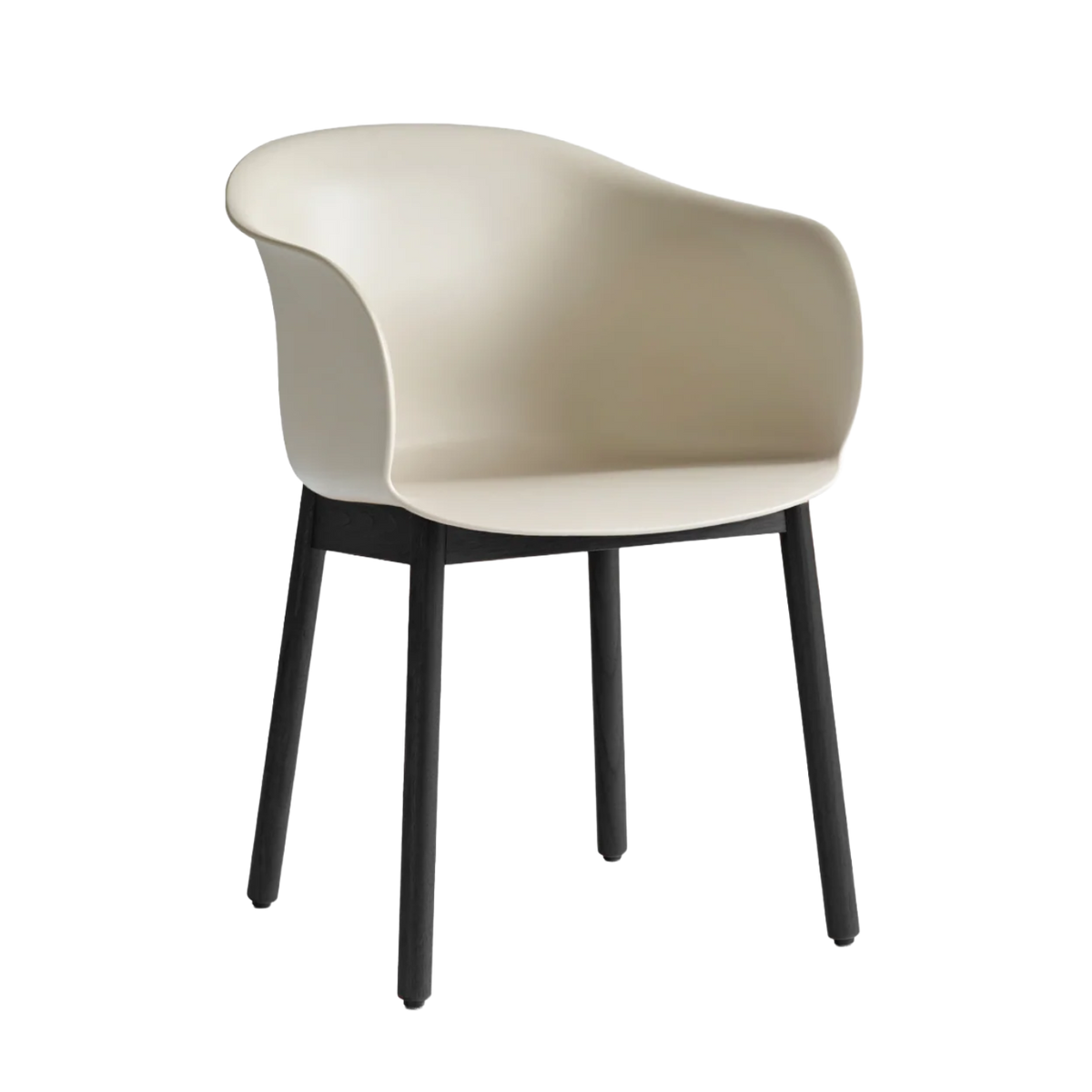 ELEFY JH30 stoel beige met zwarte eiken basis