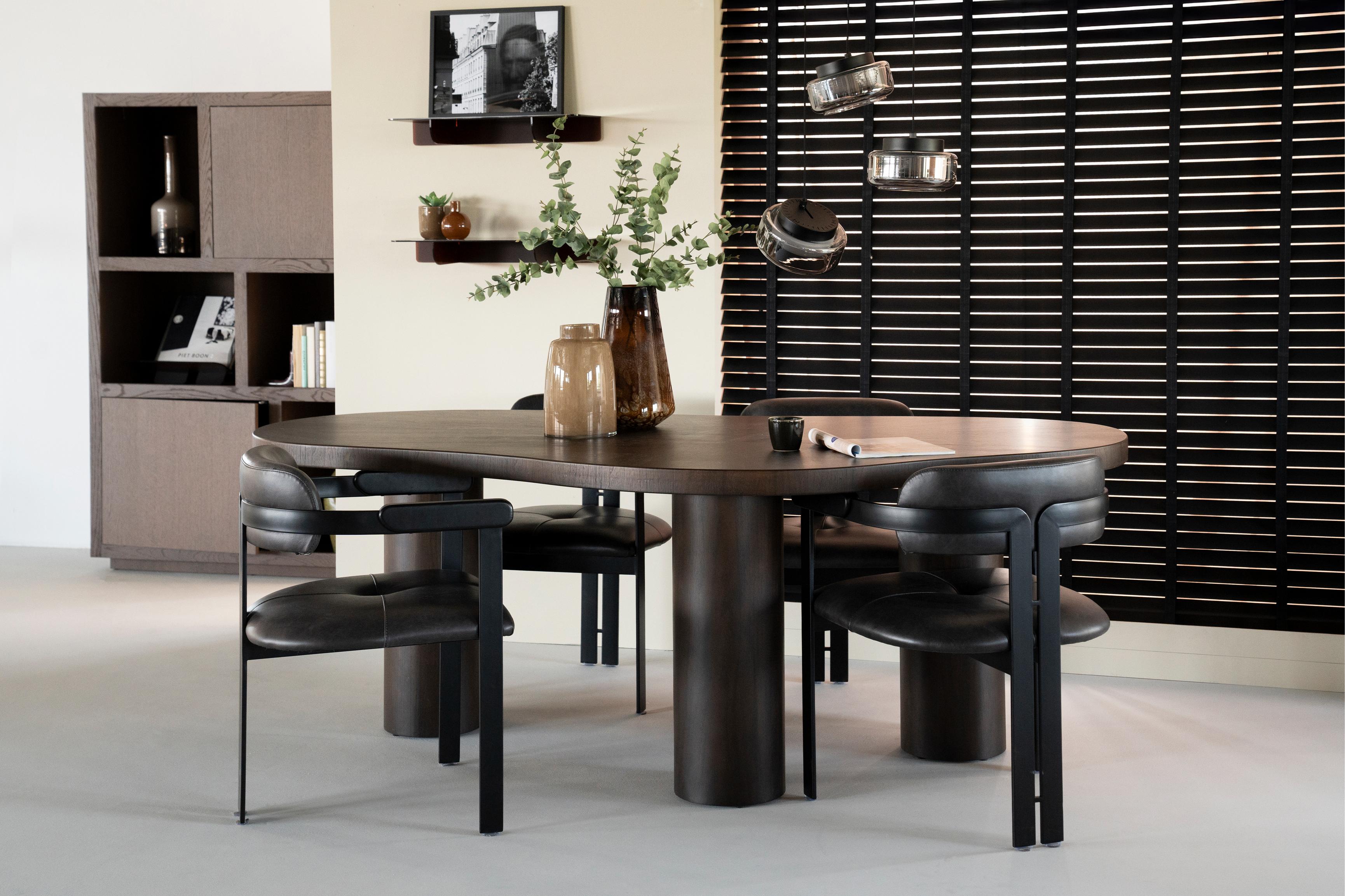 Tisch BOBBIE dunkles Nussfurnier