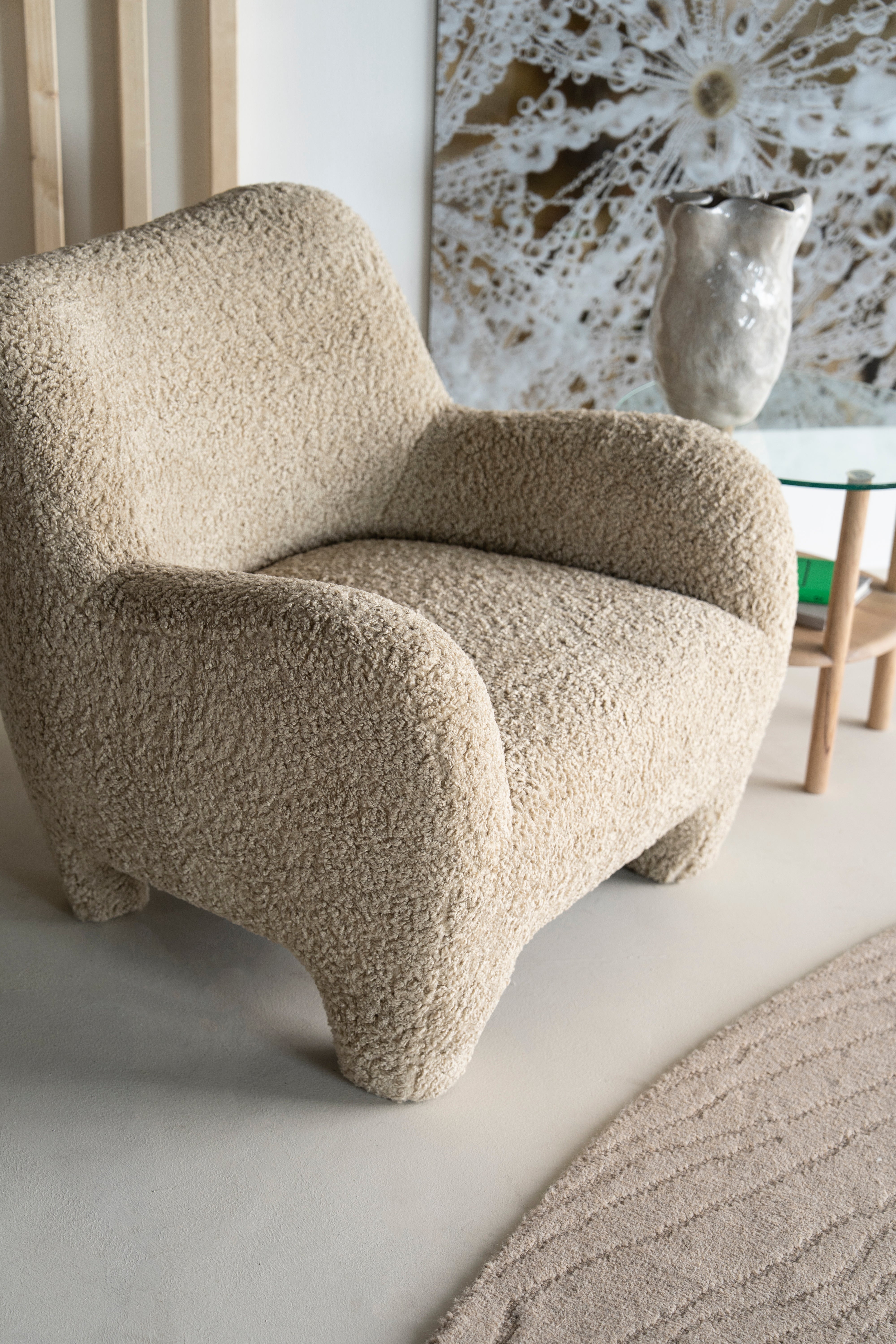 Beige fauteuil SHAUN