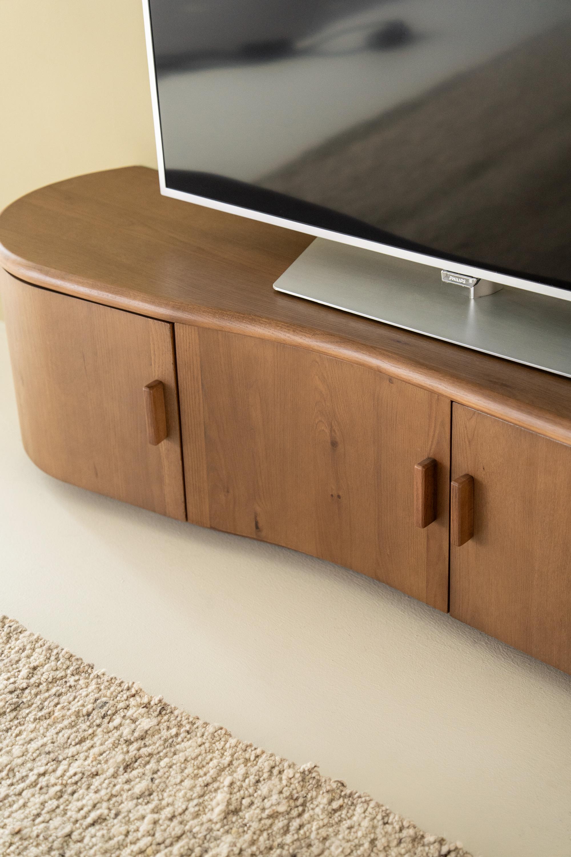 TV-meubel JOSH donker eikenhout