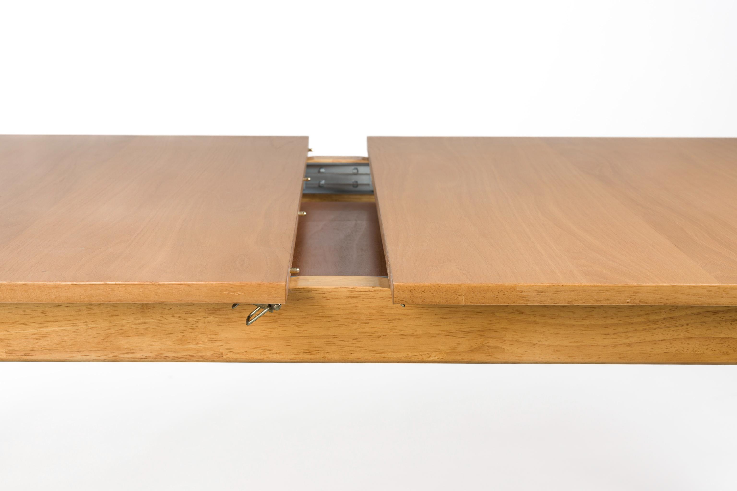 Uitschuifbare tafel ELLEN rubberhout