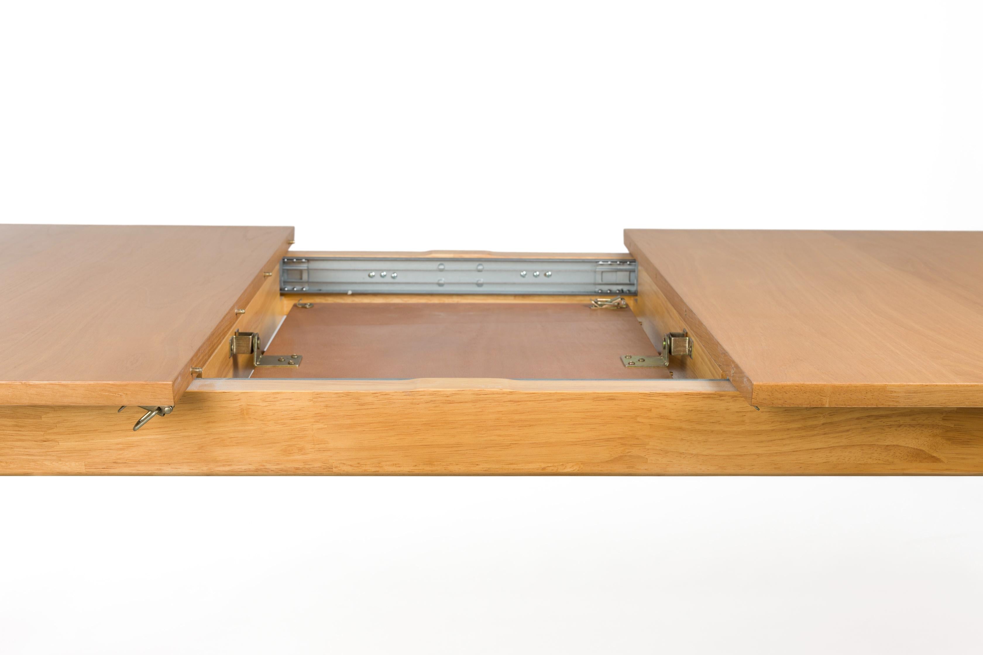 Uitschuifbare tafel ELLEN rubberhout