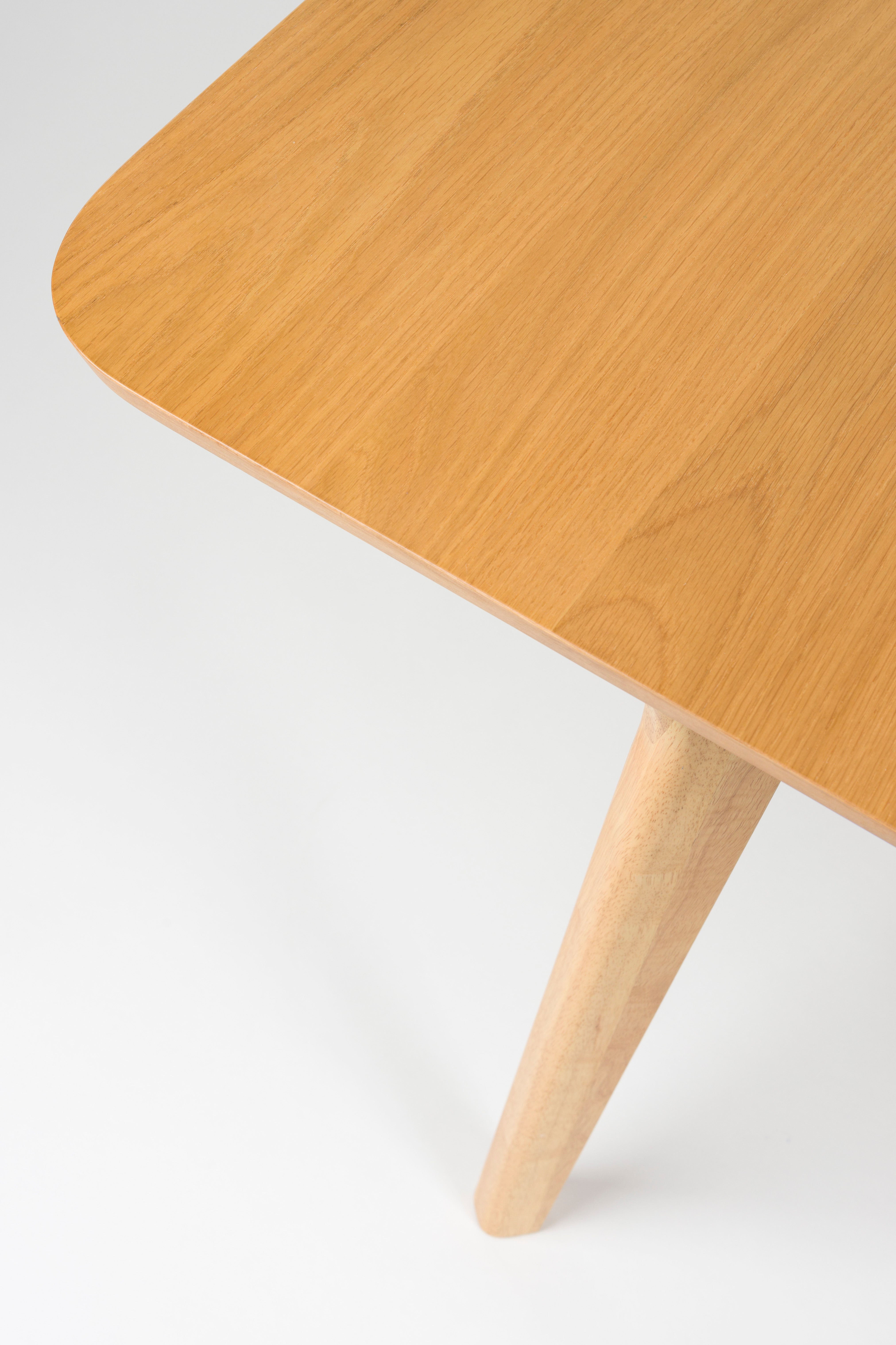 Uitschuifbare tafel ELLEN rubberhout