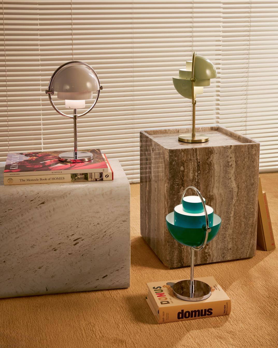 Draagbare lamp MULTI-LITE chroom