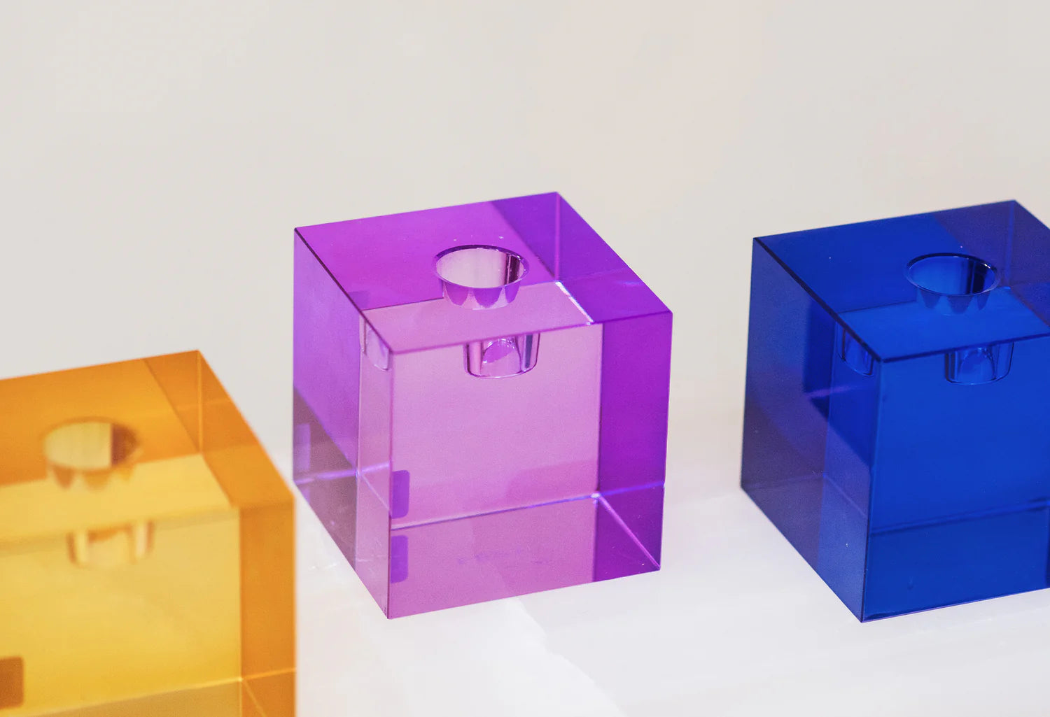 Świecznik OTTO pomarańczowy