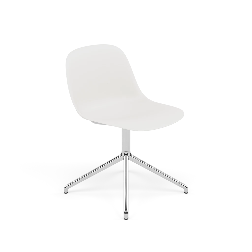 FIBER White Swivel Chair