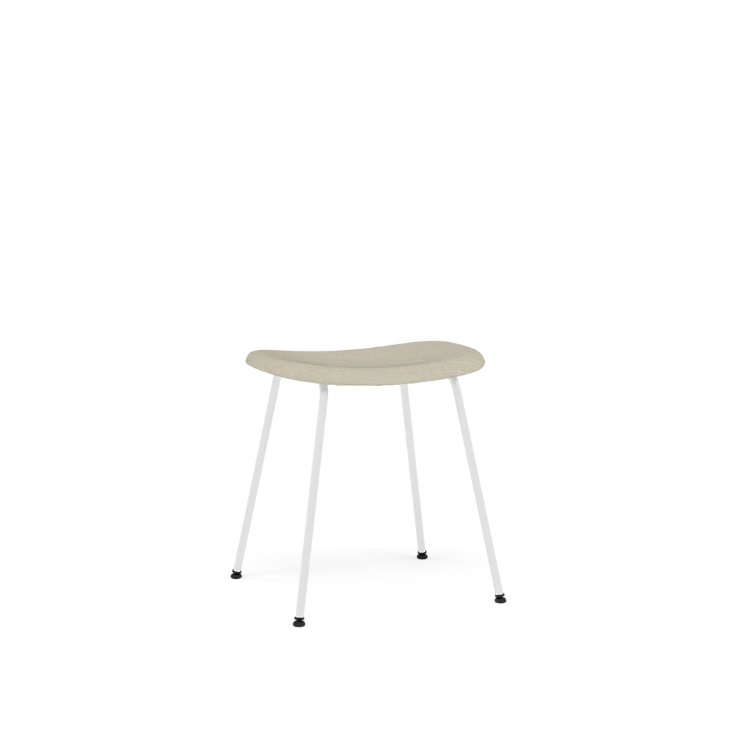 FIBER stool personalized with upholstered seat