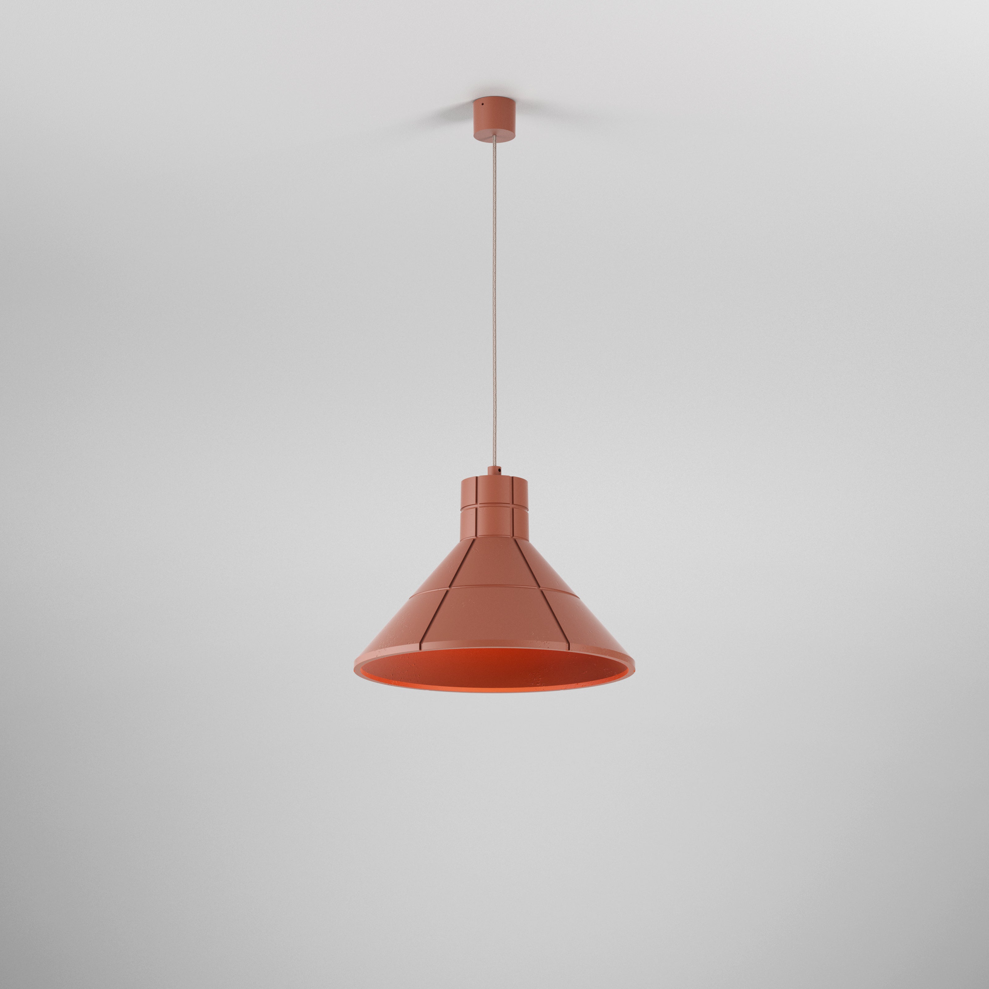 FLARED COST pendant lamp synthetic gypsum