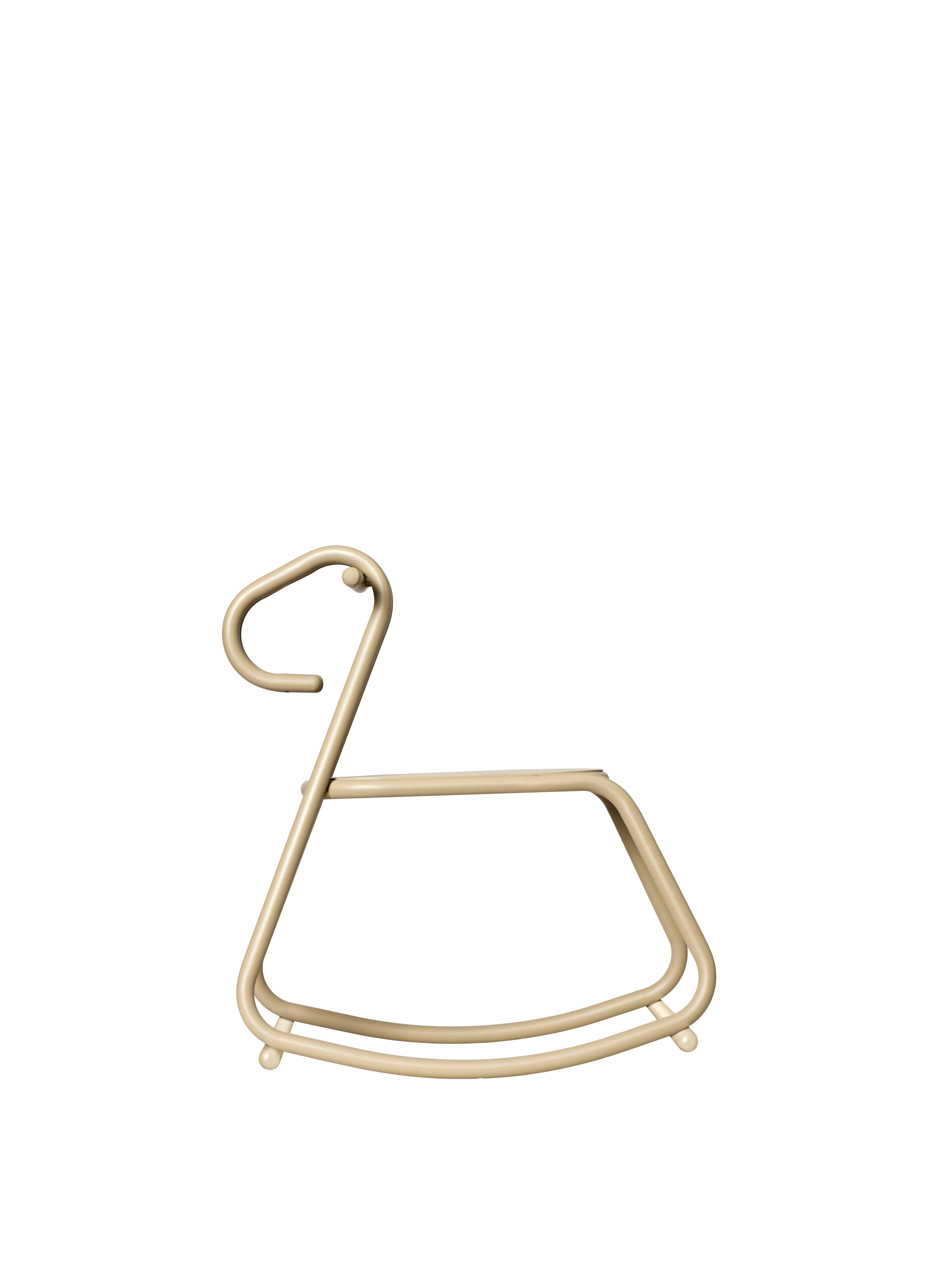 LUSSI beiger Schaukelstuhl für Kinder