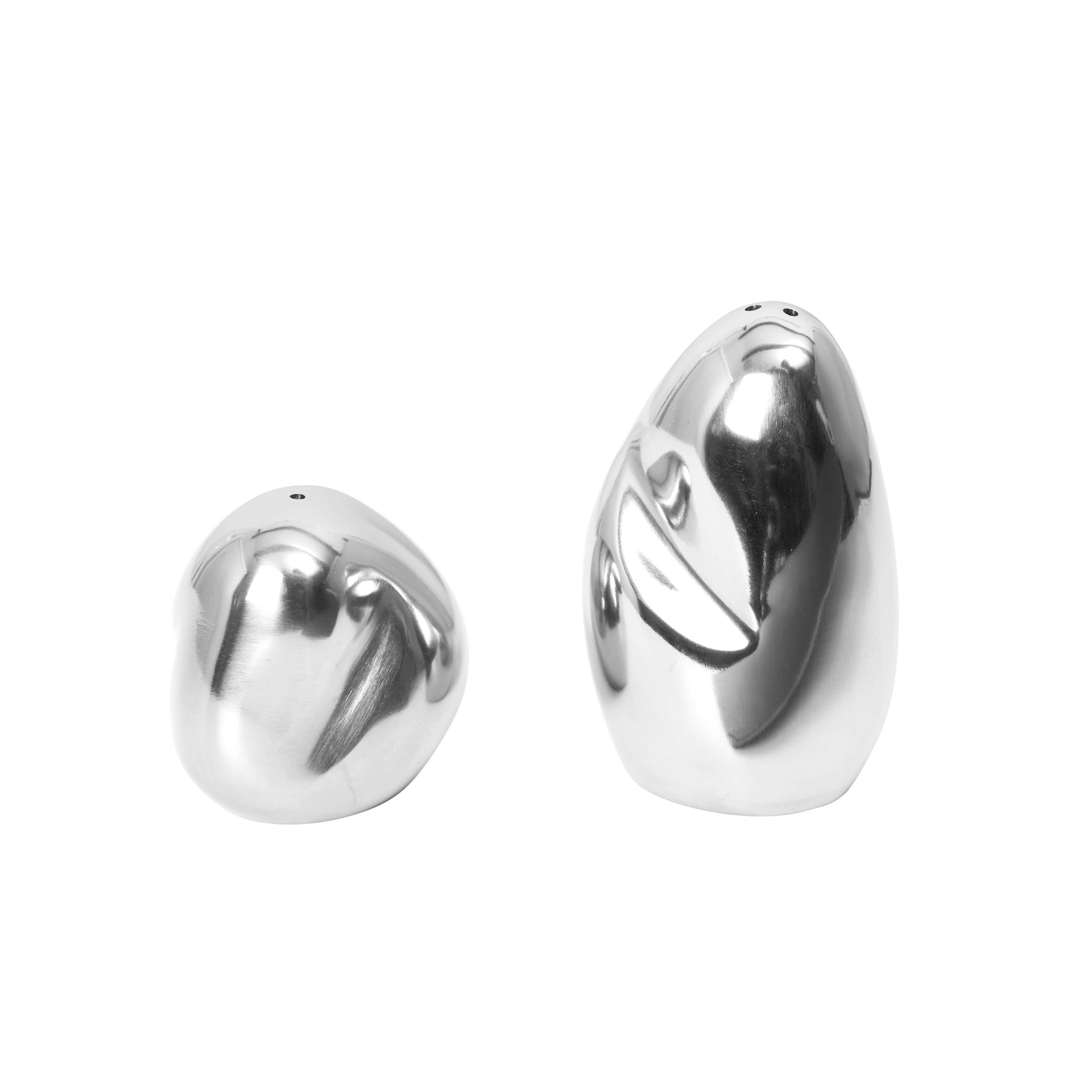 OREVO stainless steel salt and pepper shaker set