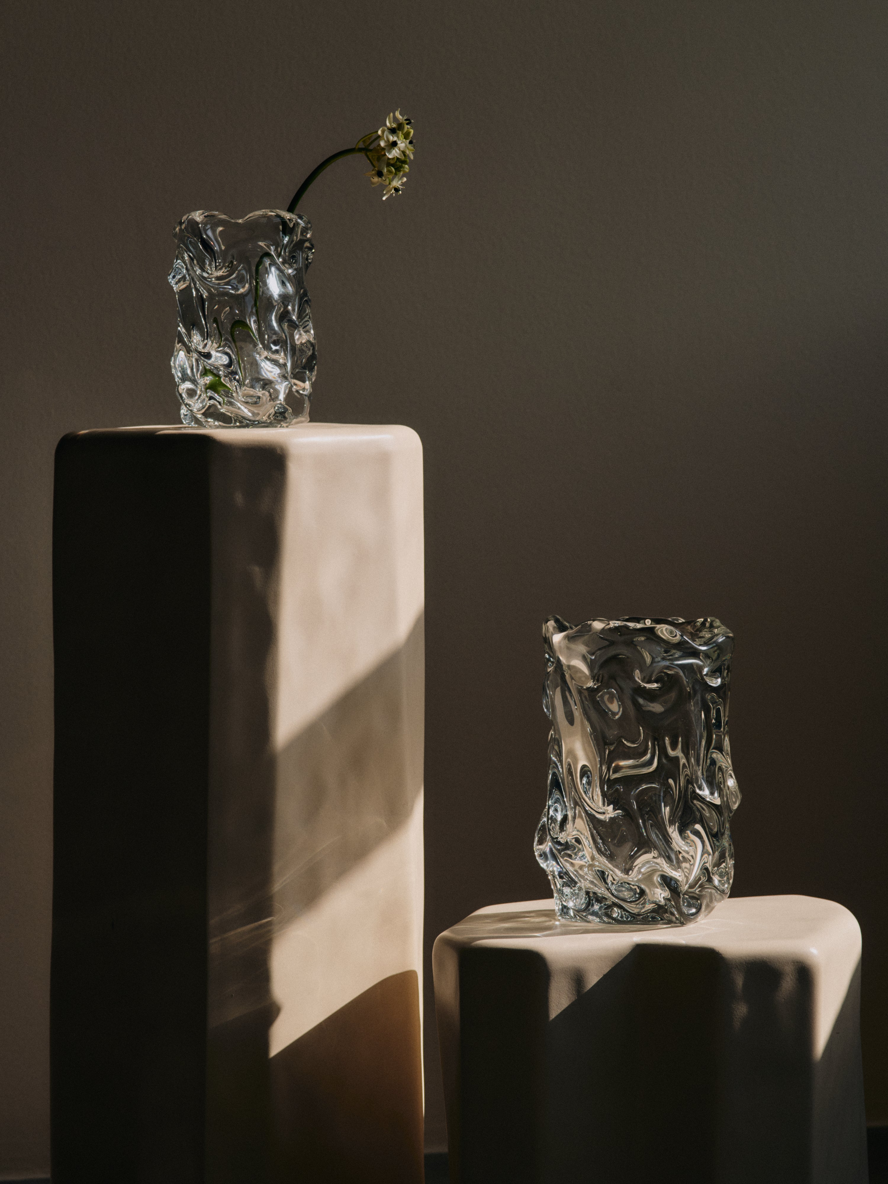 Vaas VIRELLE geblazen glas