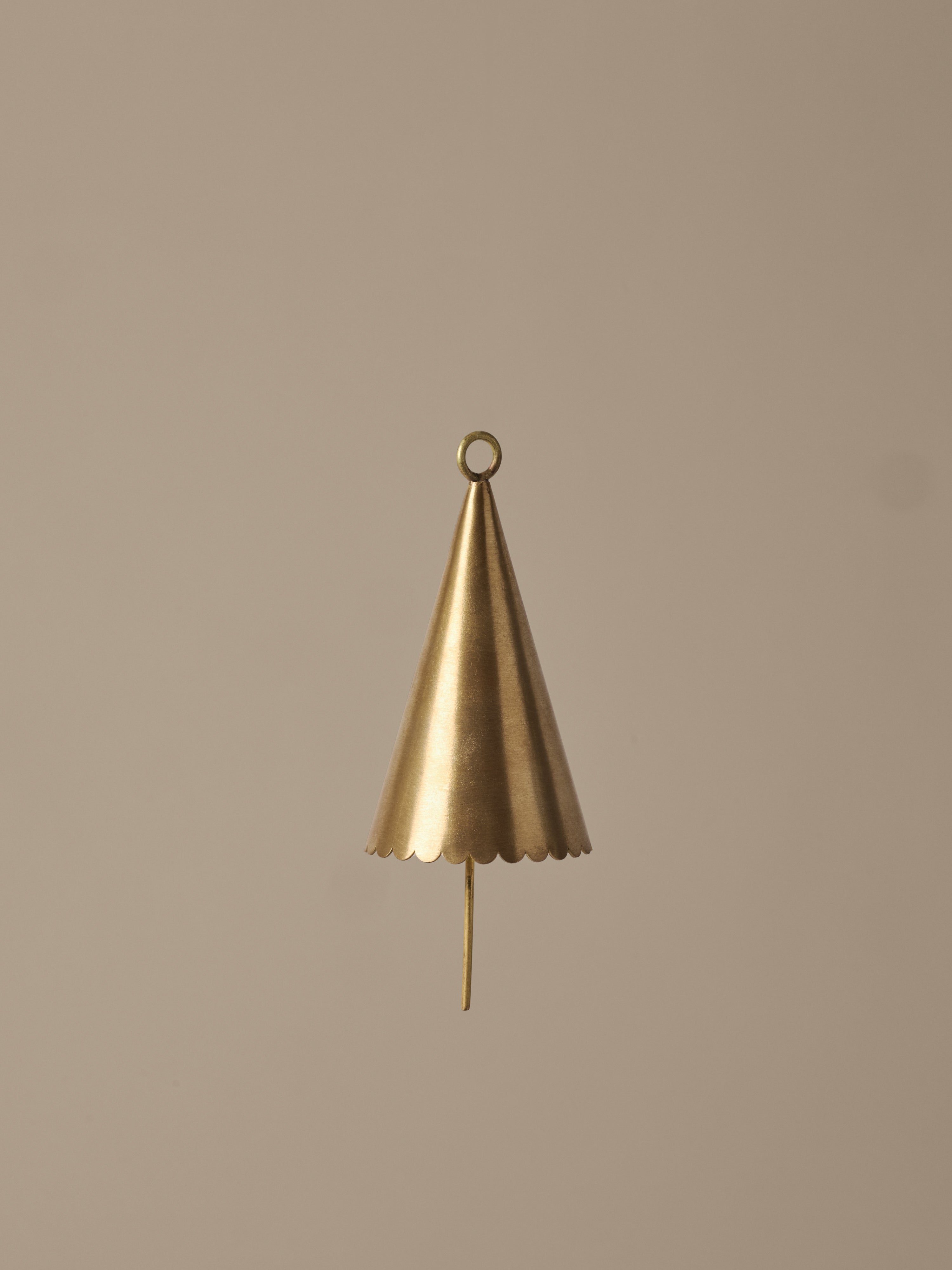 CONE BELL kerstdecoratieset van messing