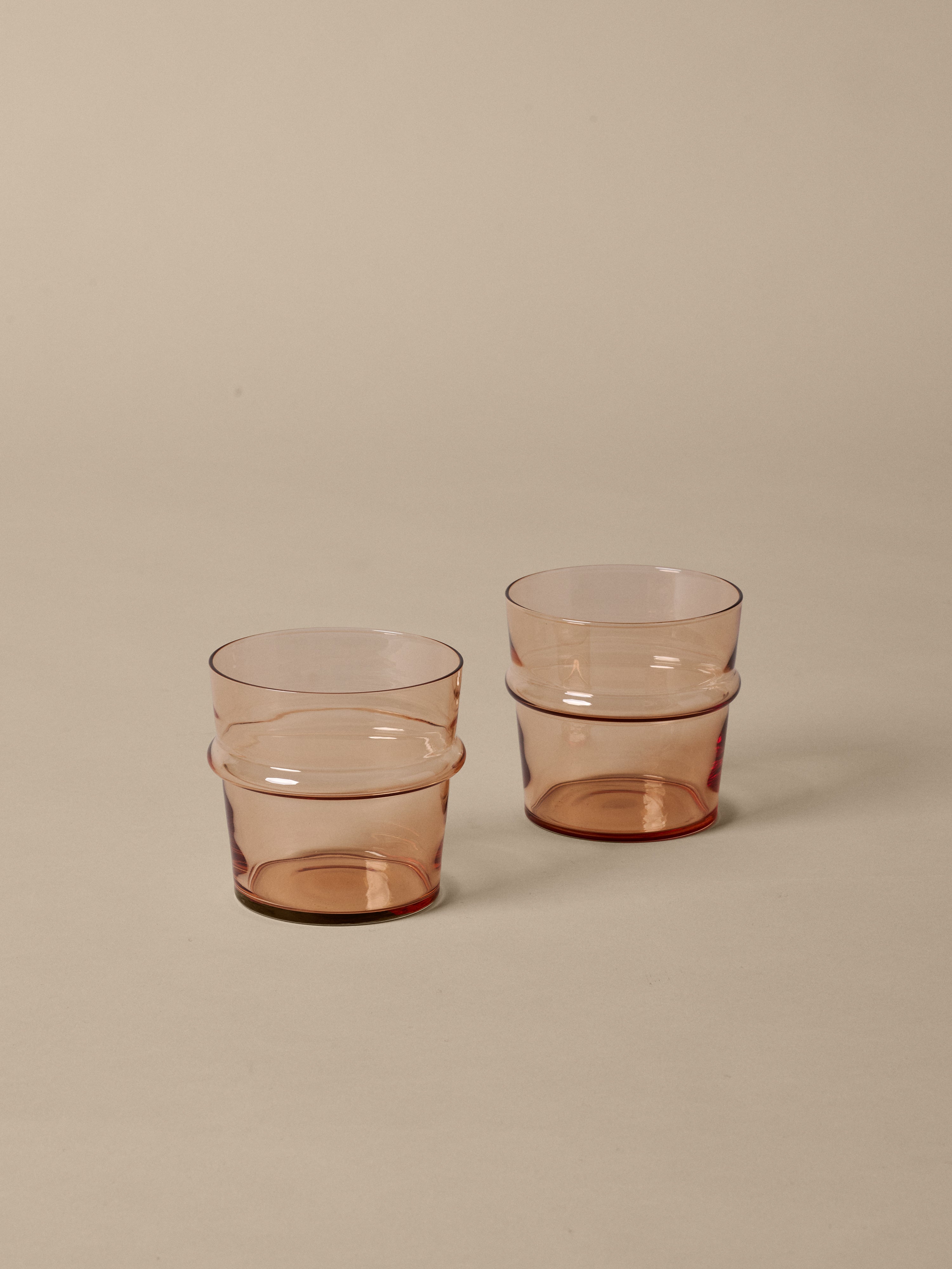 BOYA Glasses Set Pink Glass