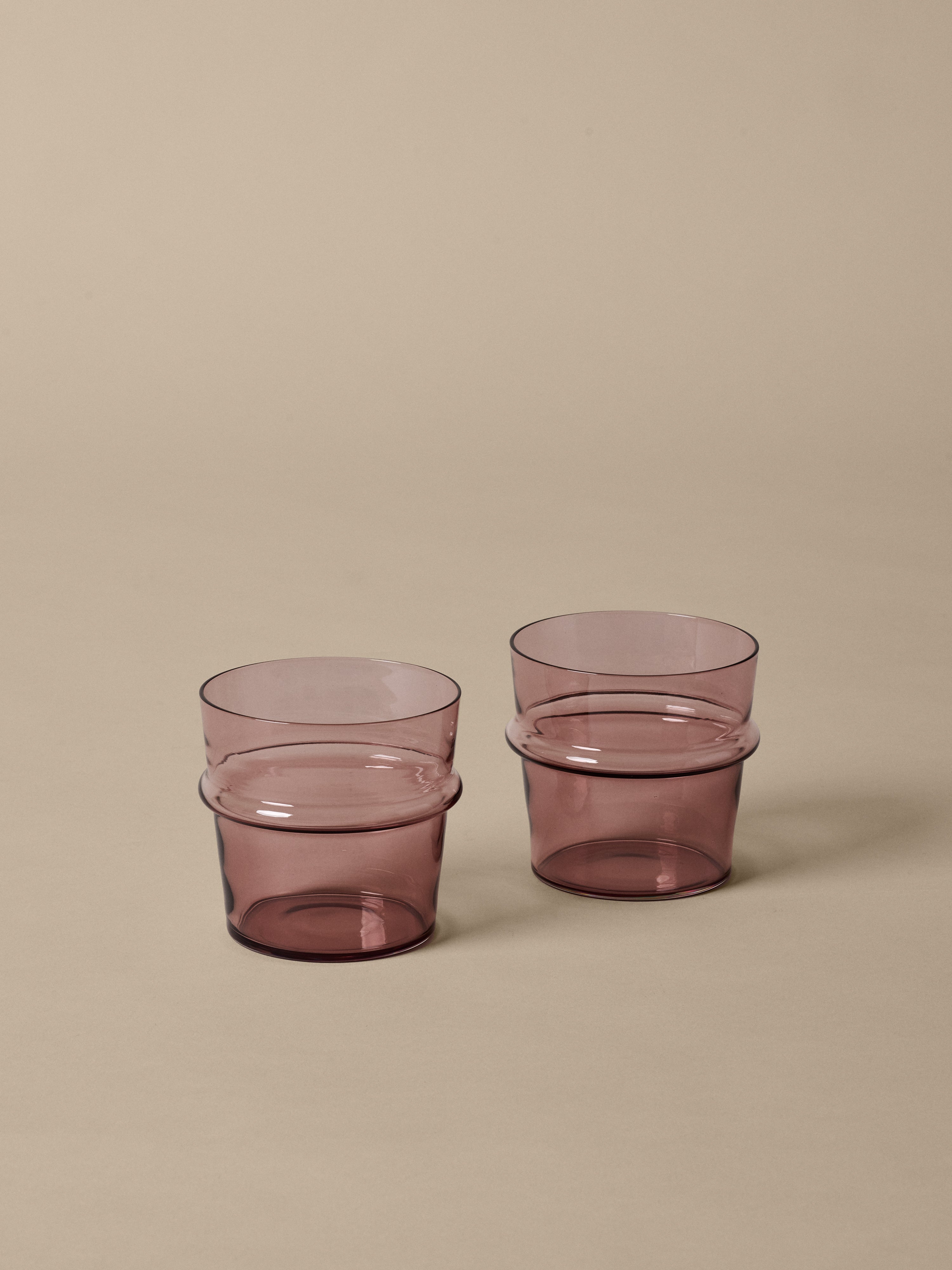 Set von Gläsern BOYA lila Glas