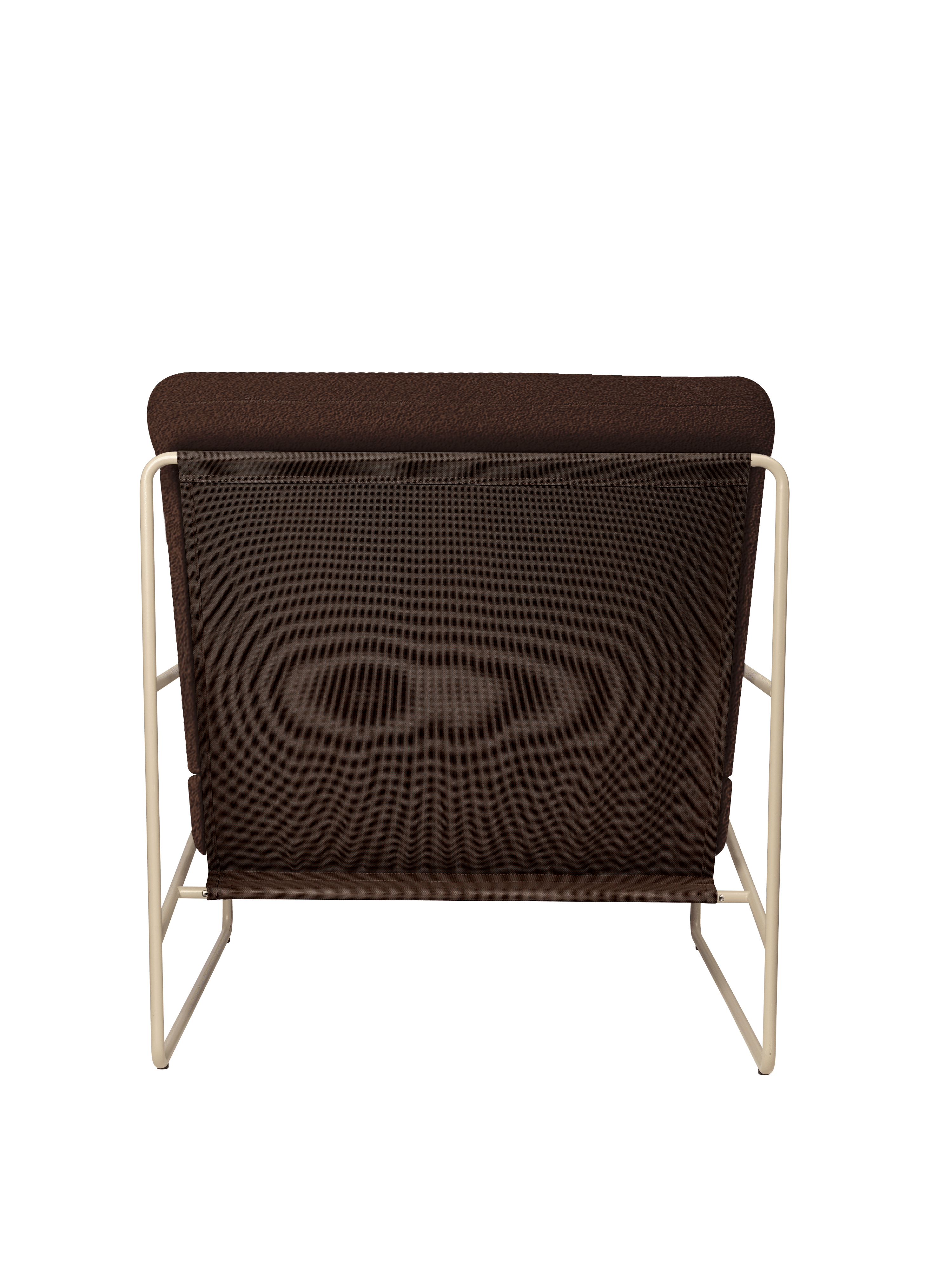 Buitenfauteuil DESERT bruin boucle met beige basis