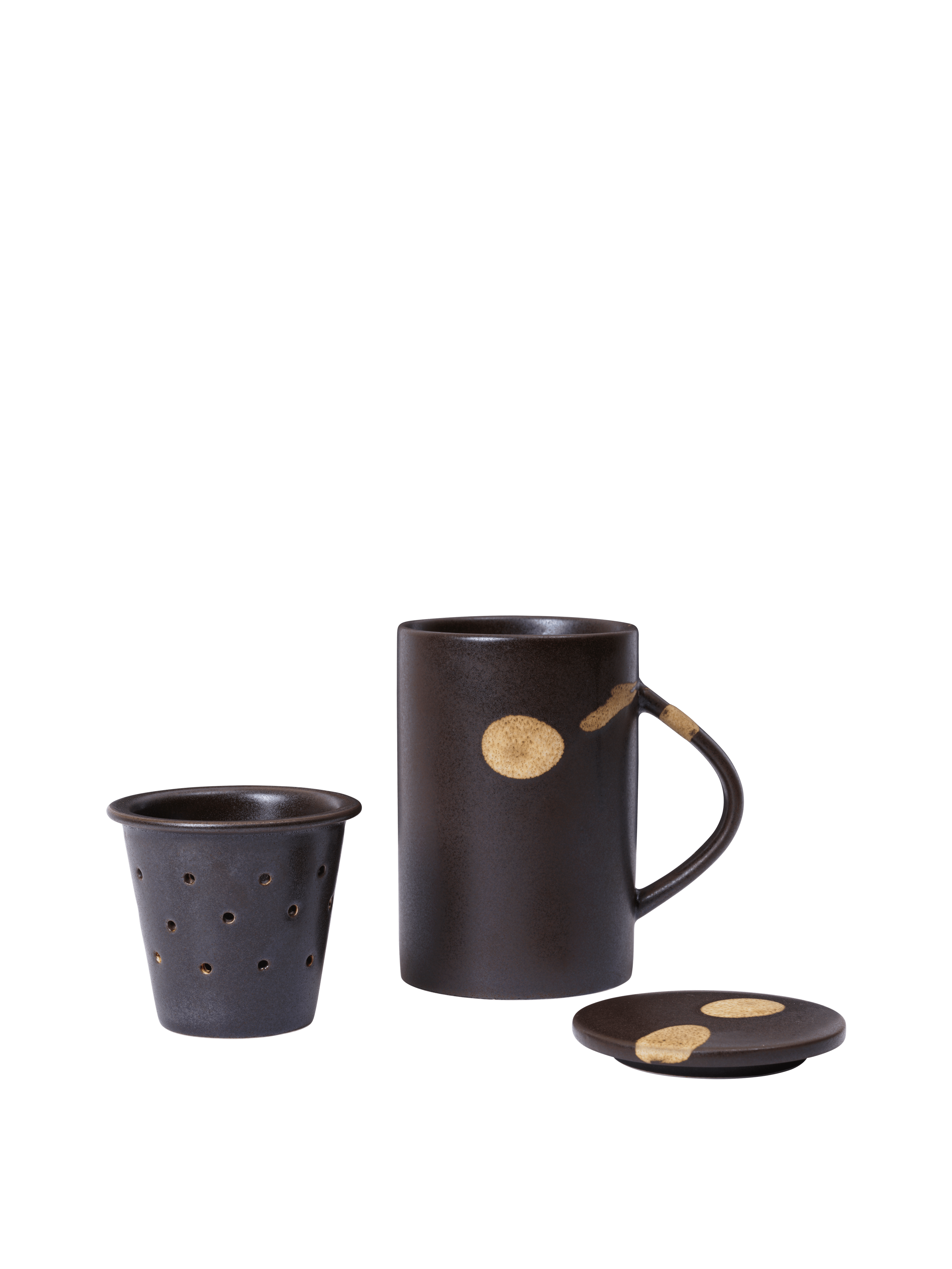 Kaffeebecher mit Deckel KOYO dunkelbraun